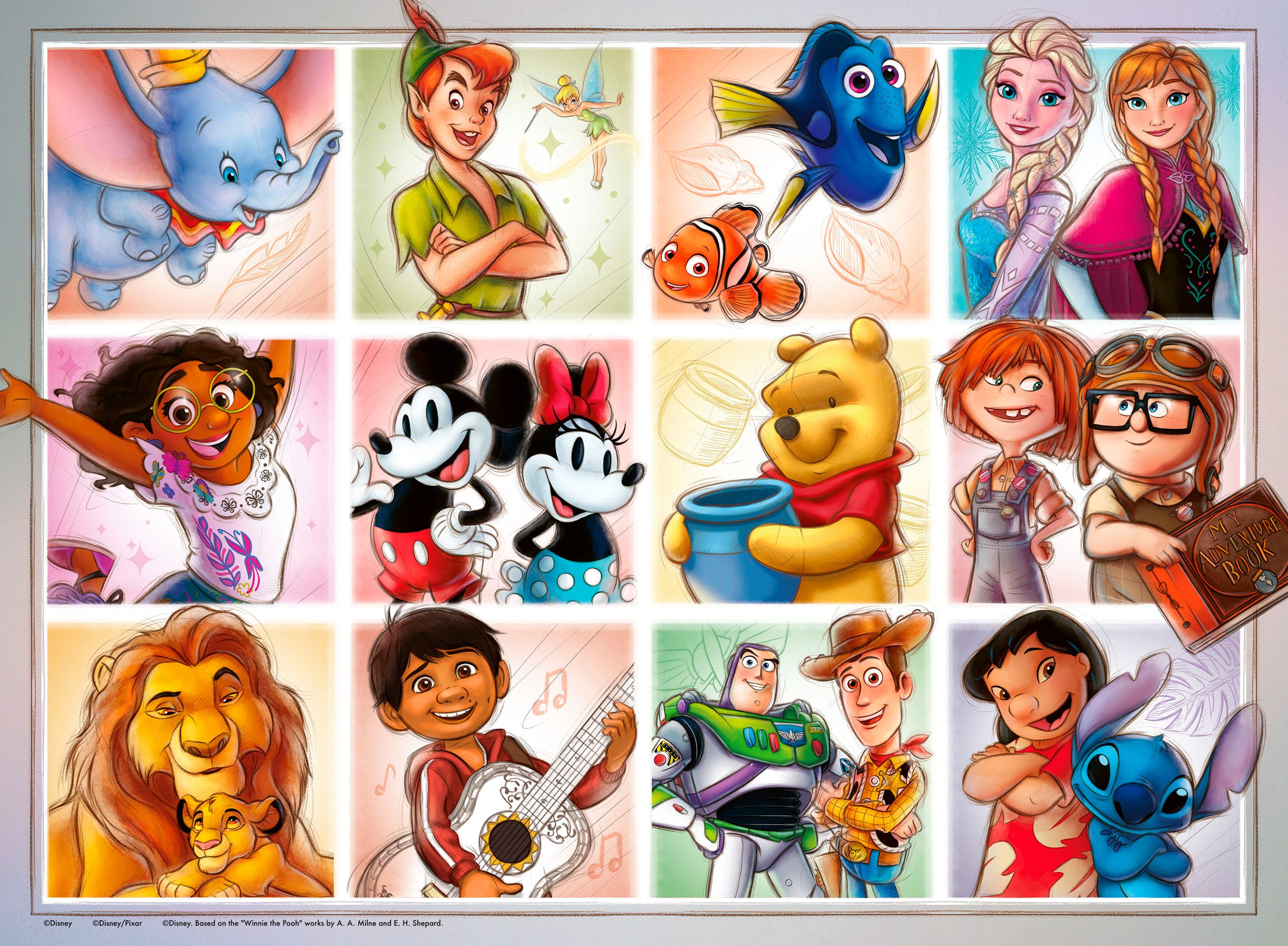 Ravensburger Puzzle Disney Multicharacter, 100 Puzzleteile, günstig online kaufen