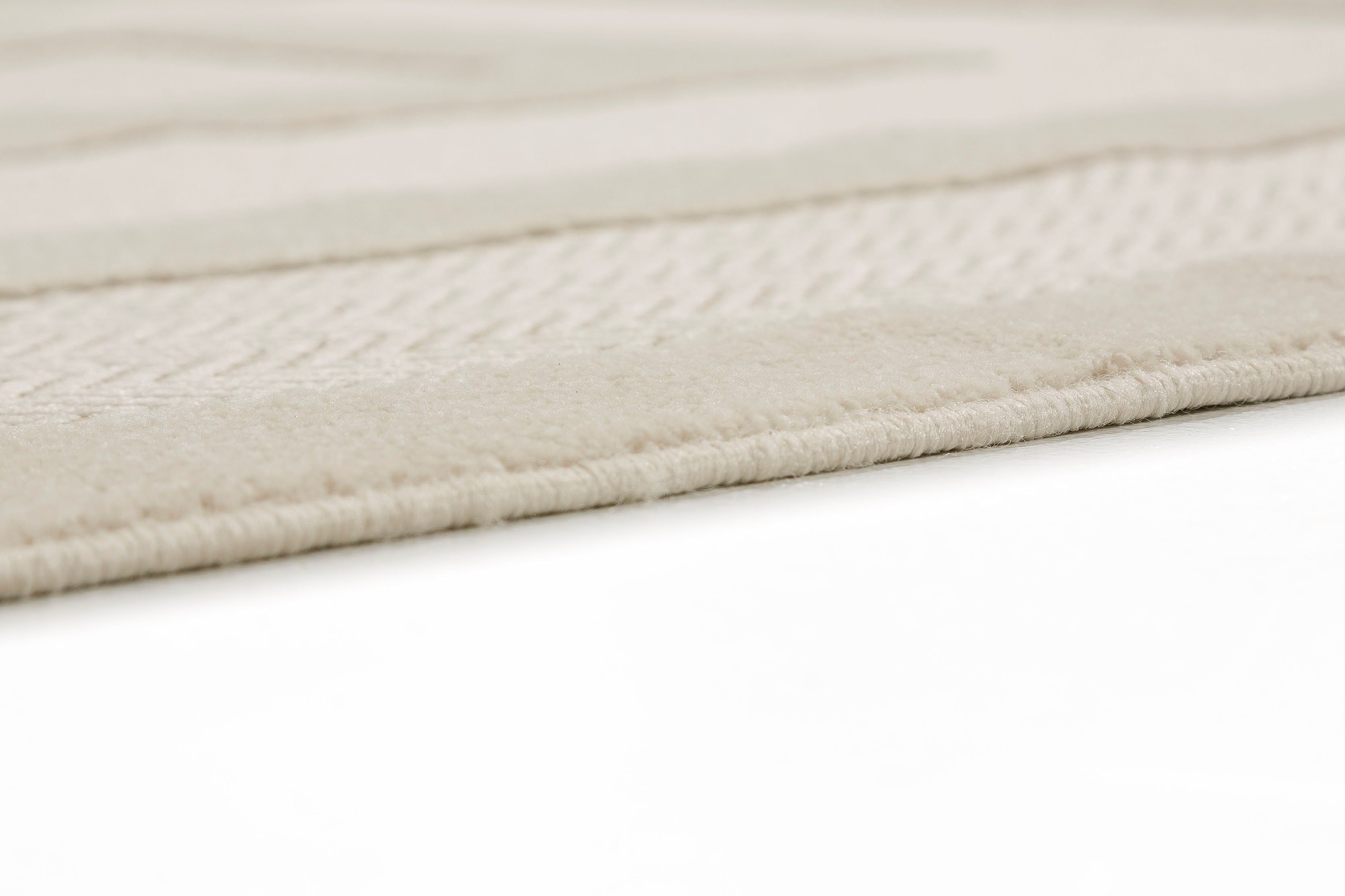 SCHÖNER WOHNEN-Kollektion Teppich Summer 6352, rechteckig, Höhe: 6 mm, Hoch Tief Struktur, Robuster Teppich, Terasse, Balkon