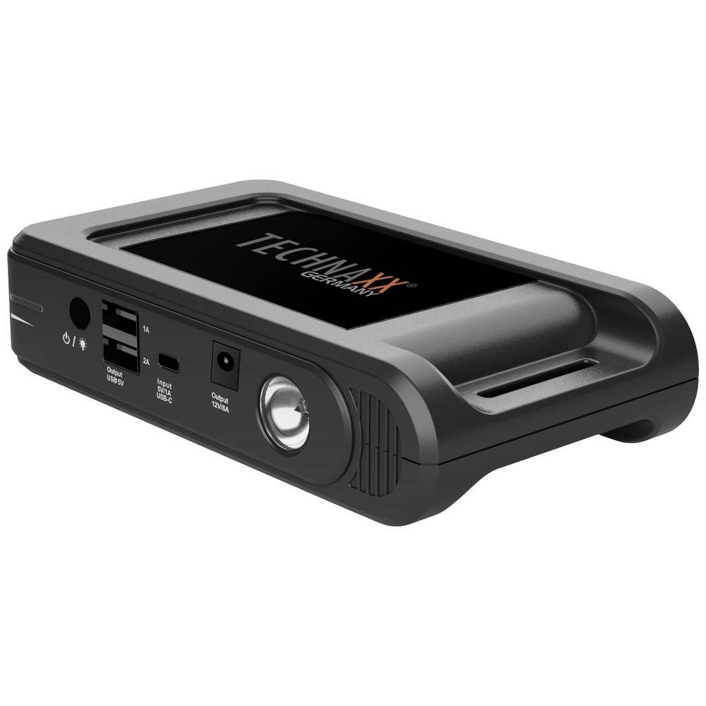 Technaxx Jump Starter & Powerbank 5030 Energiestation, Kompressor, Elektronikschutz, Arbeitsleuchte, Verpolungs- u. Elektroni