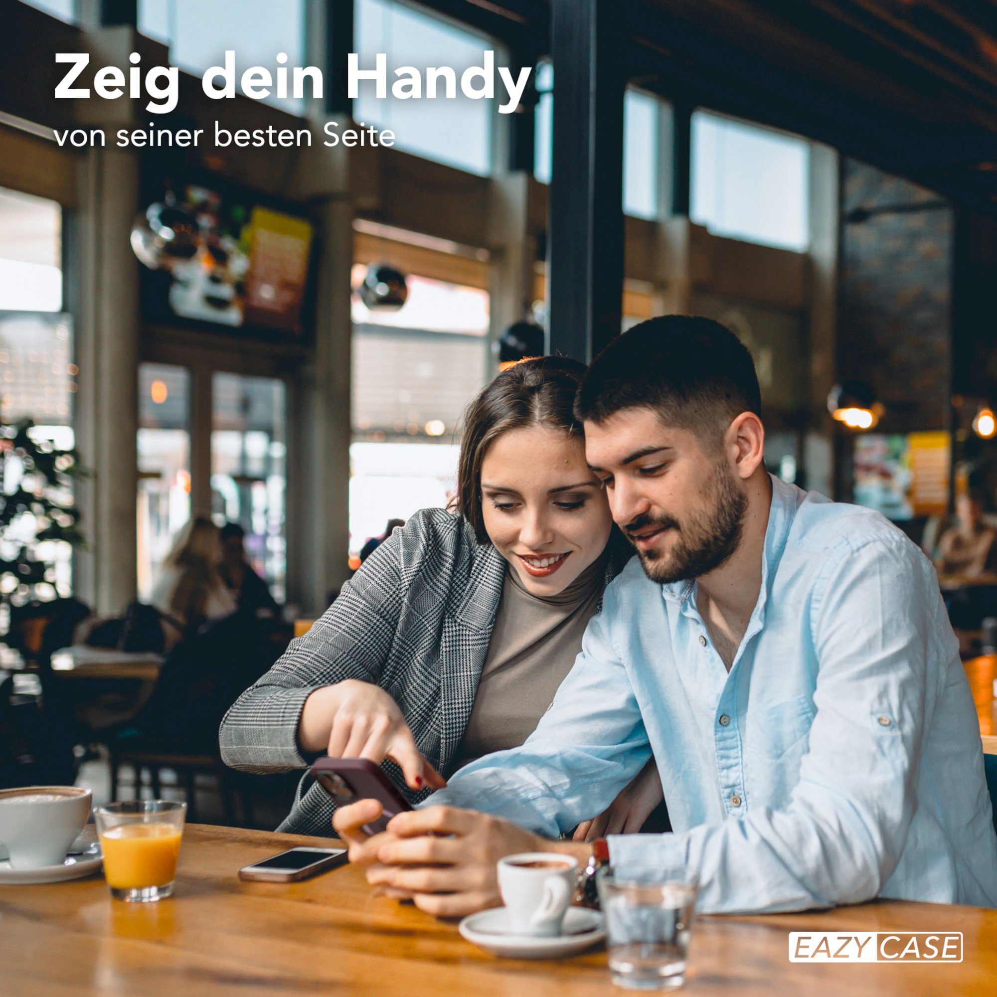 EAZY CASE Handyhülle Outdoor Case MagSafe Matt für Apple iPhone 15 6,1 Zoll, Handyhülle stoßfest Smart Case anti-kratz Outdoorcase Beere Bordeaux