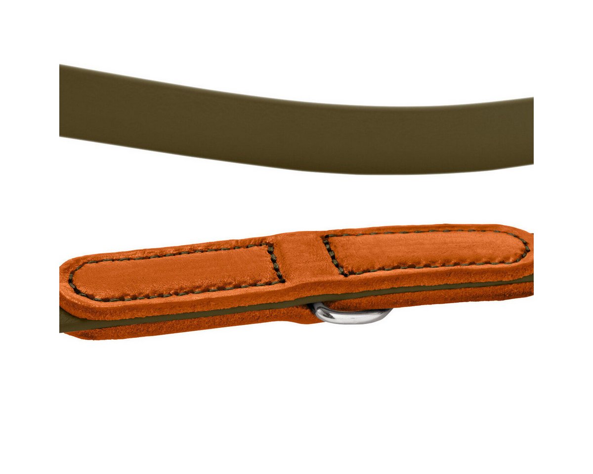 Thumbnail - Hunter Tierbedarf Hundeleine Verstellbare Führleine Wolmar khaki/orange