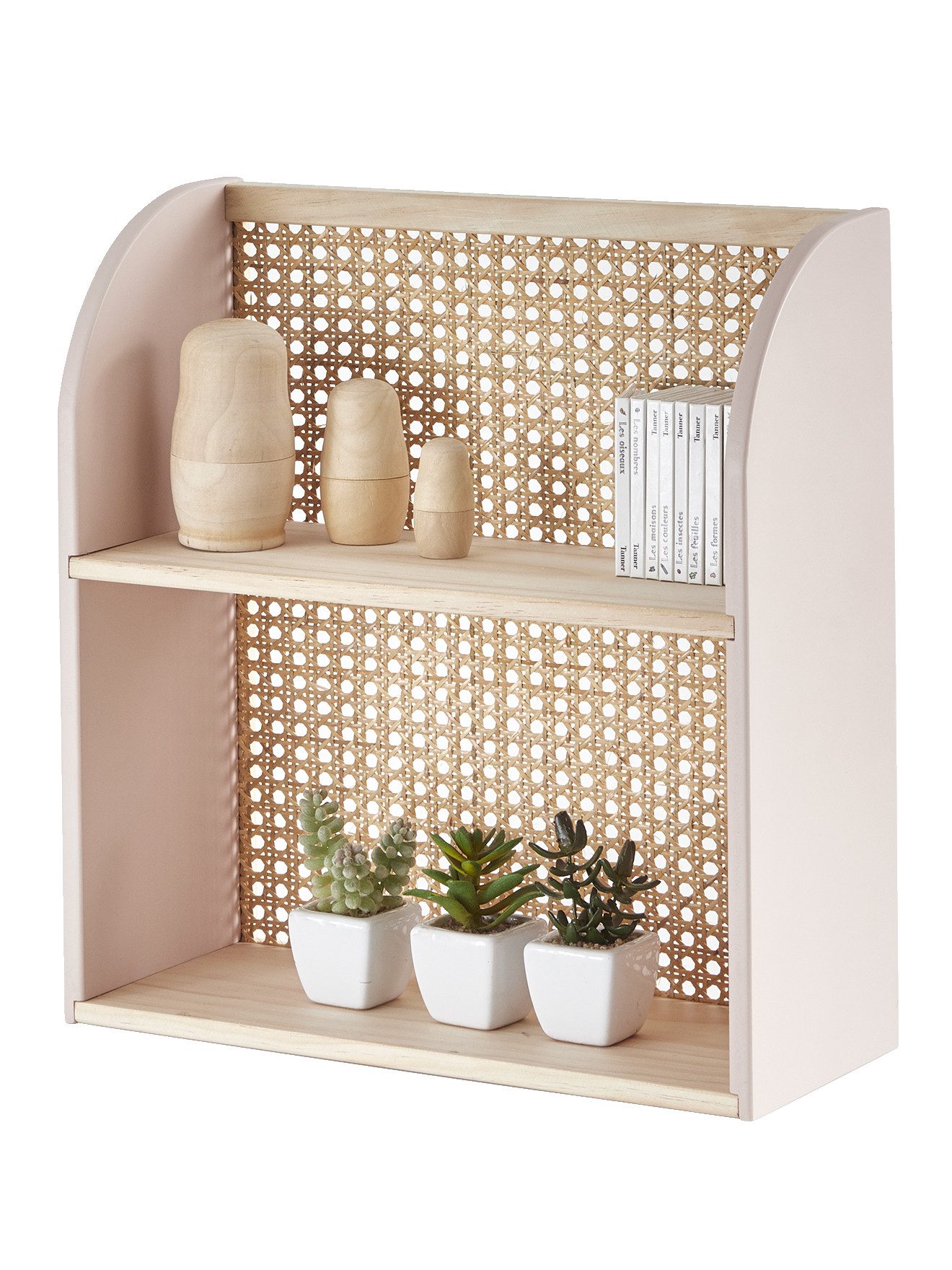 vertbaudet Wandregal Kinderzimmer Wandregal mit Rattan günstig online kaufen