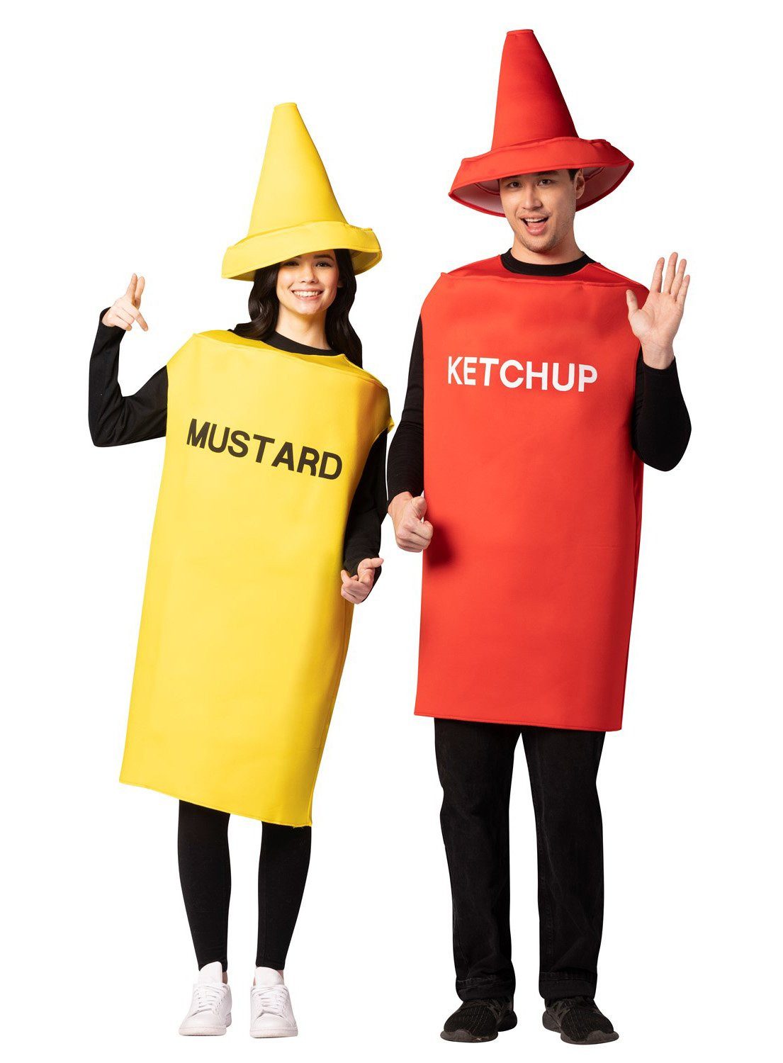 Lebensmittel-Kostüm Ketchup und Senf Paarkostüm