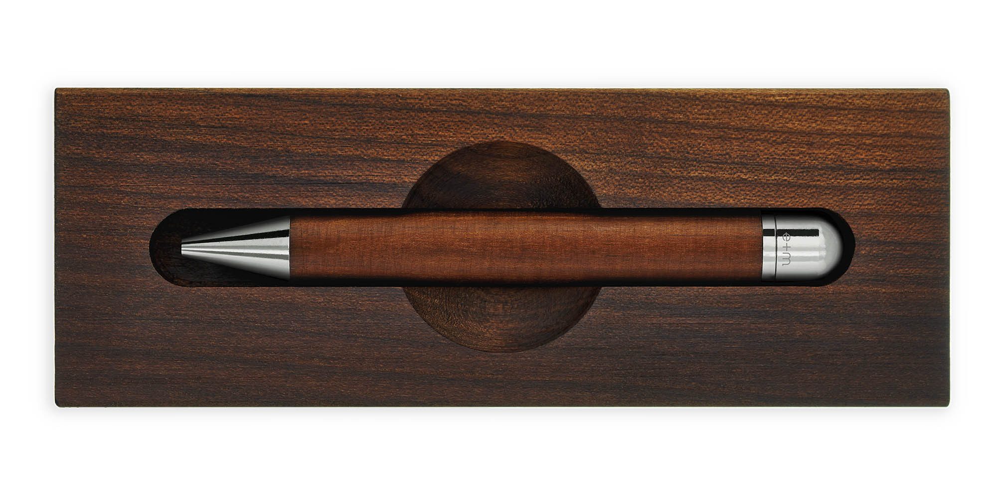 e+m Drehkugelschreiber WOOD-IN-WOOD, Kuli aus Massivholz Unikate Ideal als Geschenk