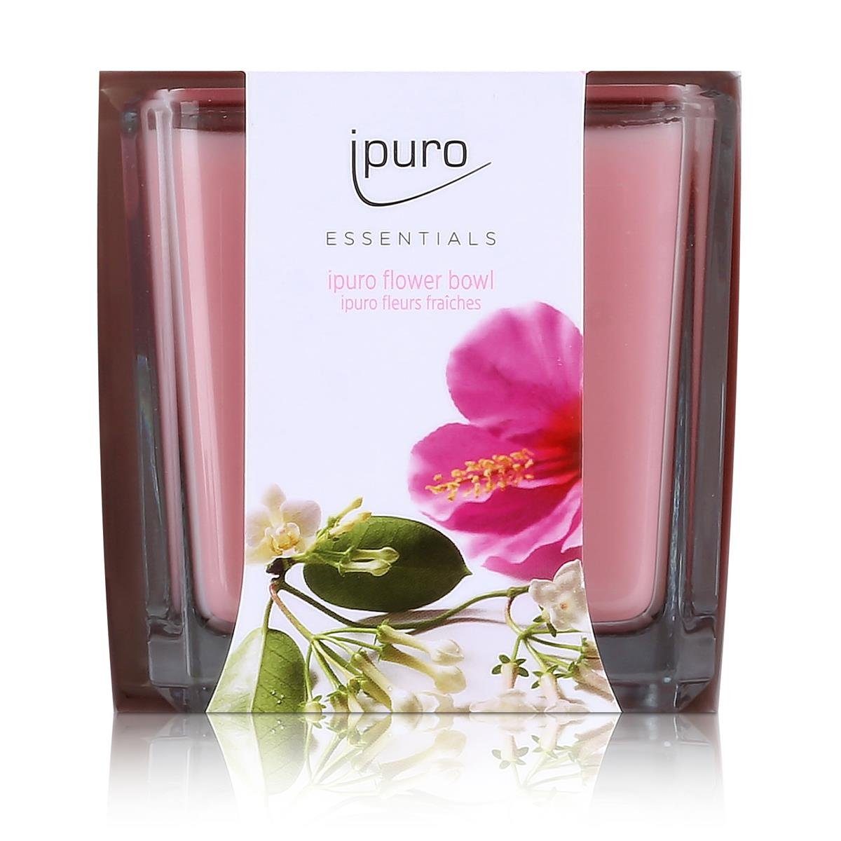 IPURO Duftkerze Essentials by Ipuro Duftkerze flower bowl 125g - Blumige Note (1er Pac