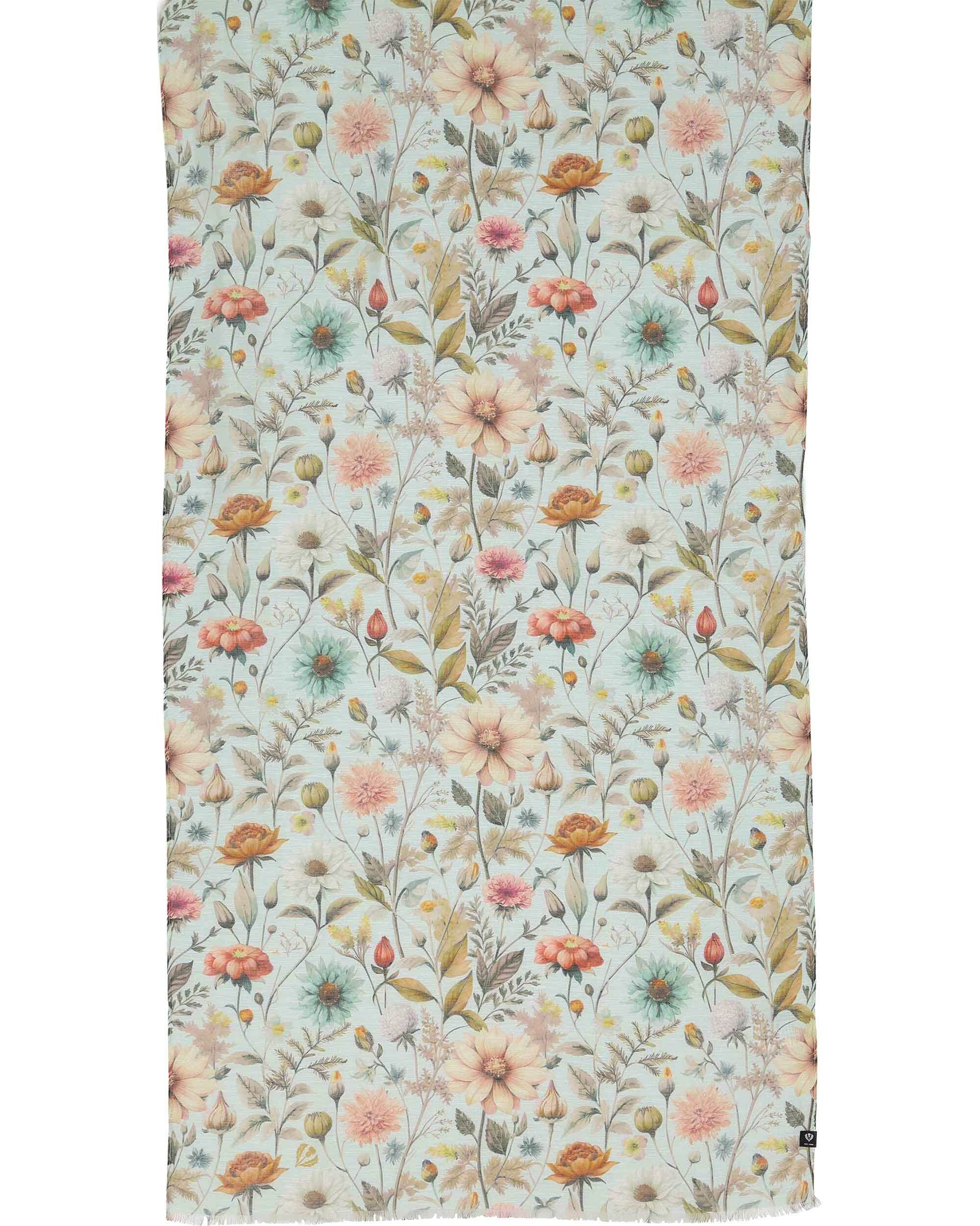 Fraas Modeschal Schal mit Blumen-Print im Vintage-Design, (keine)