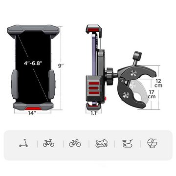 JOYROOM Fahrradhalterung JR-ZS265u Handy-Halterung, (bis 7 Zoll, Smartphone Lenker Fahrrad Halterung Handy Halter für Motorrad)