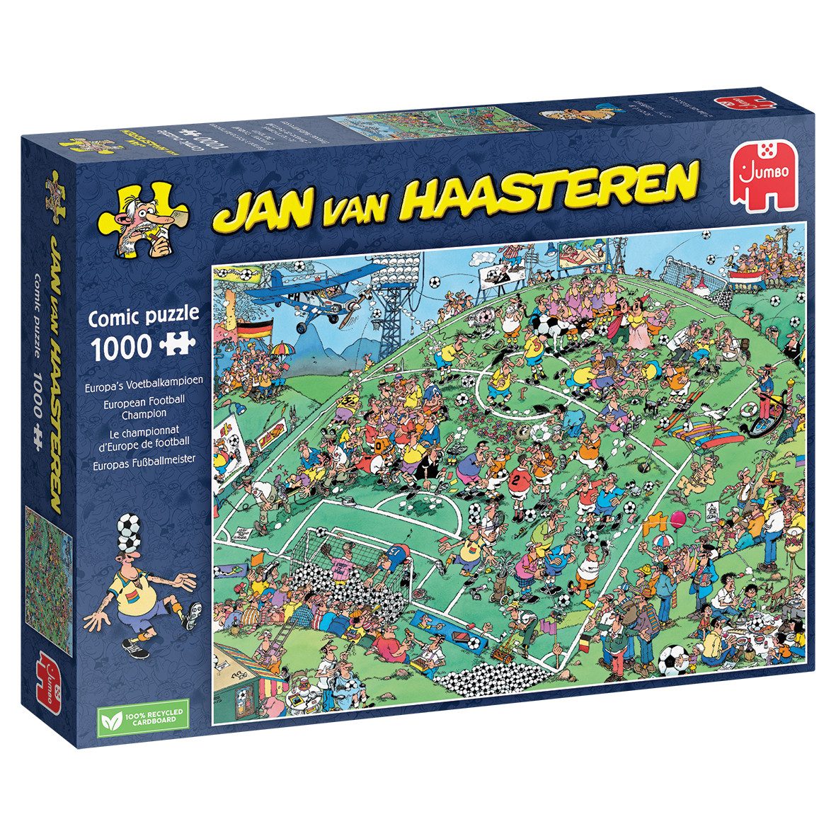 Jan van Haasteren Puzzle Jan van Haasteren Europas Fußballmeister 1000 Teile Puzzle, 1000 Puzzleteile