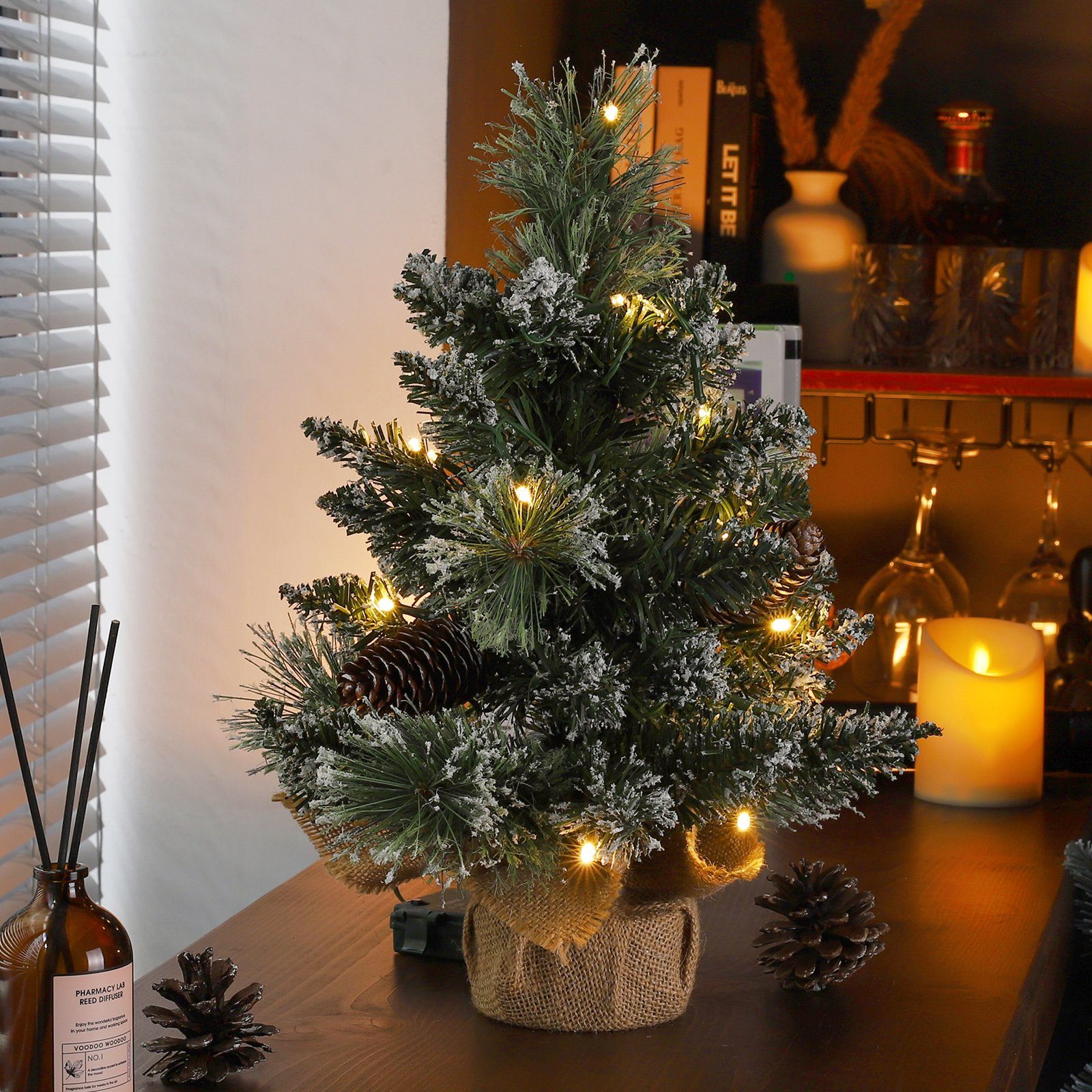 Yorbay Künstlicher Weihnachtsbaum 40cm Künstlicher Mini Weihnachtsbaum Tann günstig online kaufen