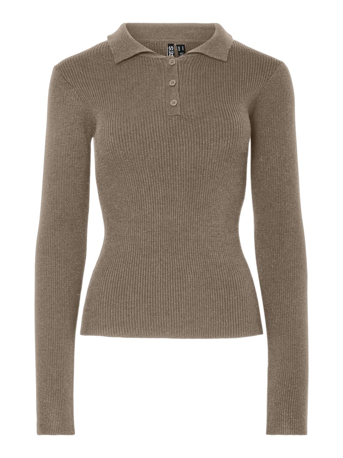 pieces Strickpullover PCMIRA LS POLO KNIT NOOS BC günstig online kaufen
