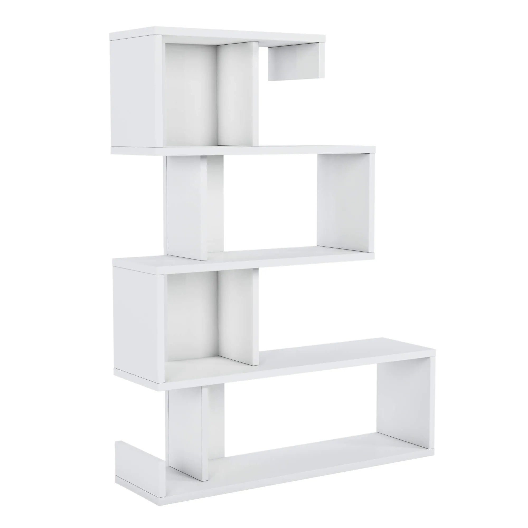 Minimadecor Bücherregal Longway weiß 104 cm & cm Weiß/Anthrazit x cm x 80 22