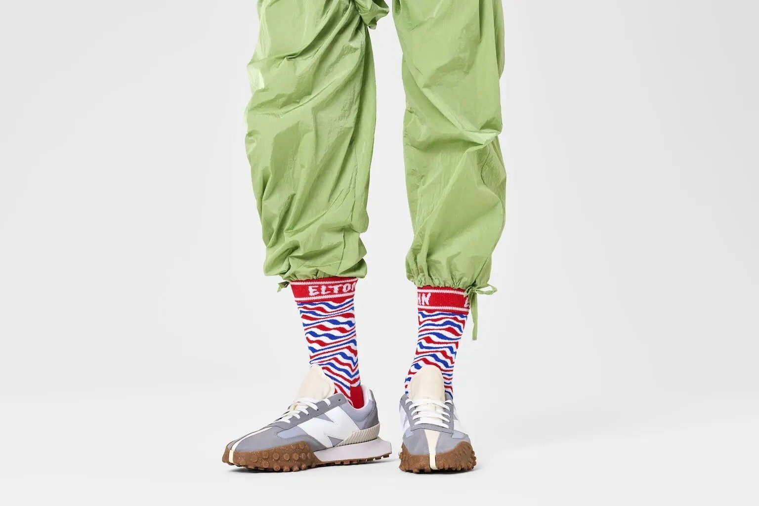 Happy Socks Socken Tagessocke Crew Elton John Striped rot - 1 Paar günstig online kaufen