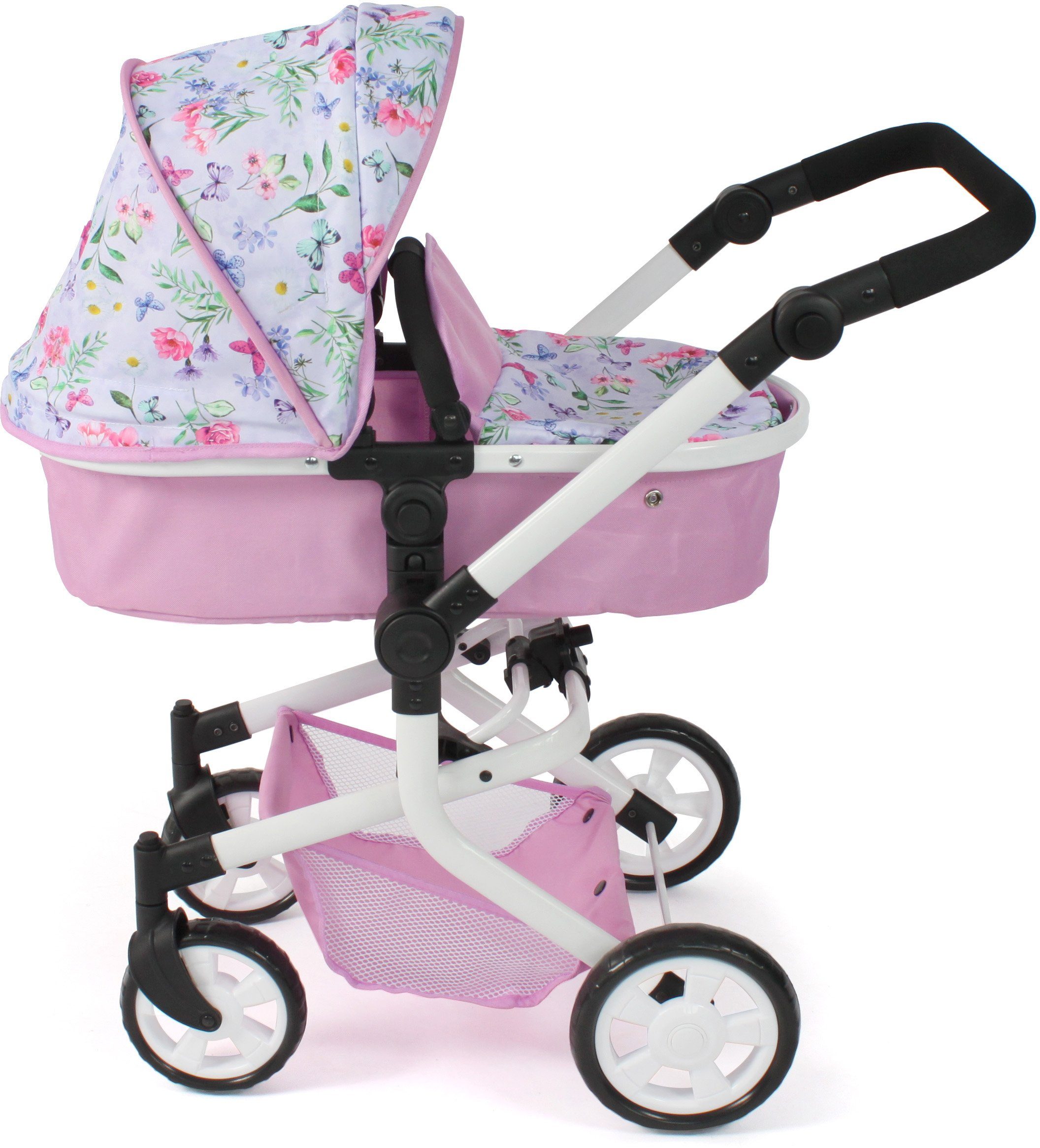 CHIC2000 Kombi-Puppenwagen Mika, Flowers, mit schwenkbaren günstig online kaufen