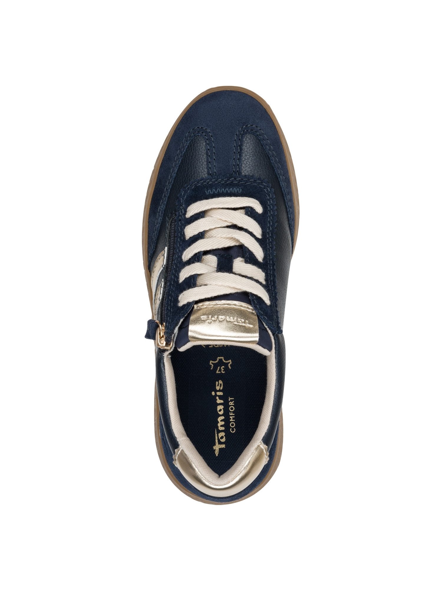 Tamaris WIDE FIT Removable Sock, comfortFit aus Leder Sneaker Removable Sock