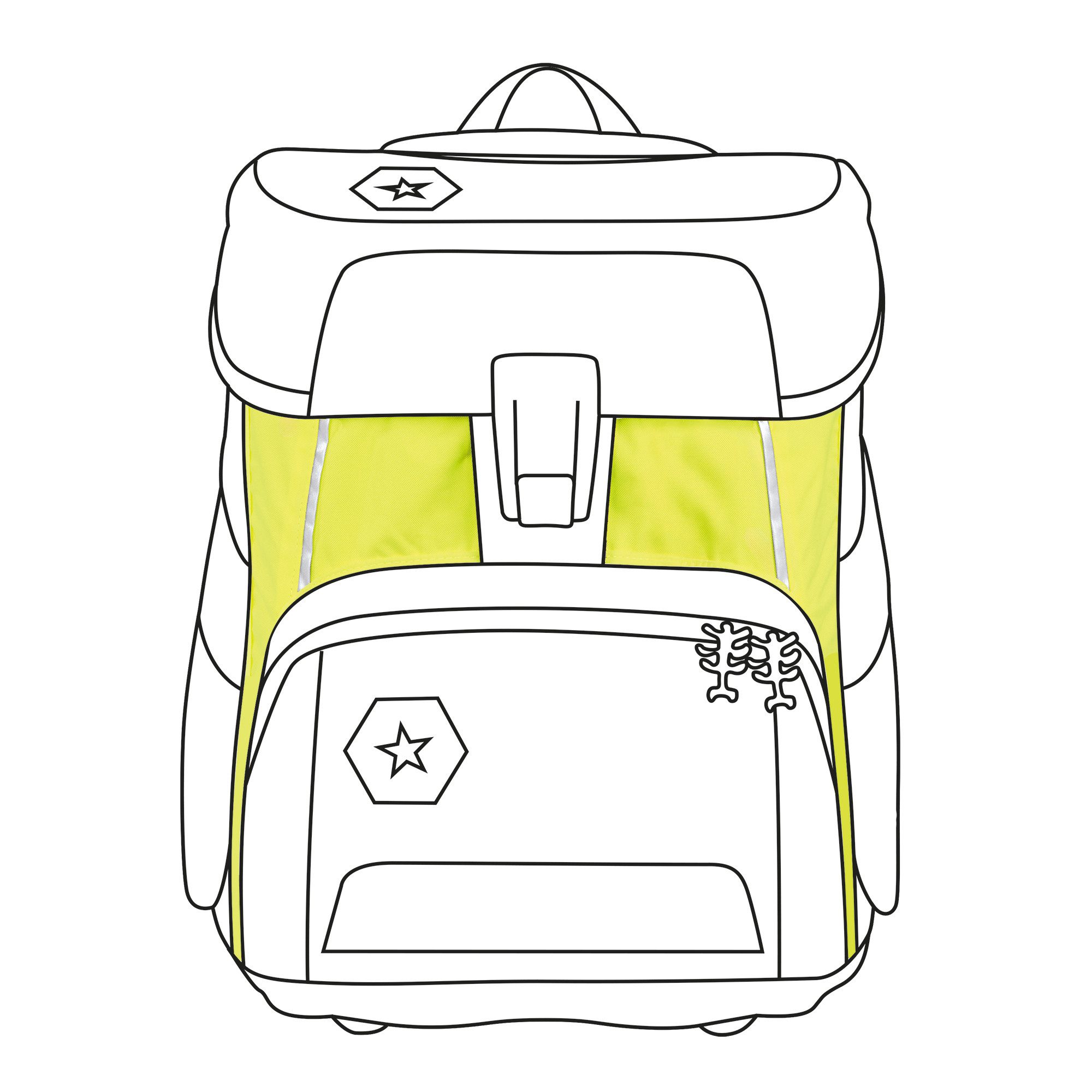 Step by Step Schulranzen Neon Pull-Over für SPACE (1-tlg)