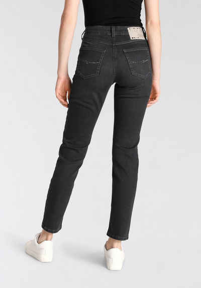 MAC Gerade Jeans »Angela-Sparkle« Glitzernieten auf den hinteren Taschen