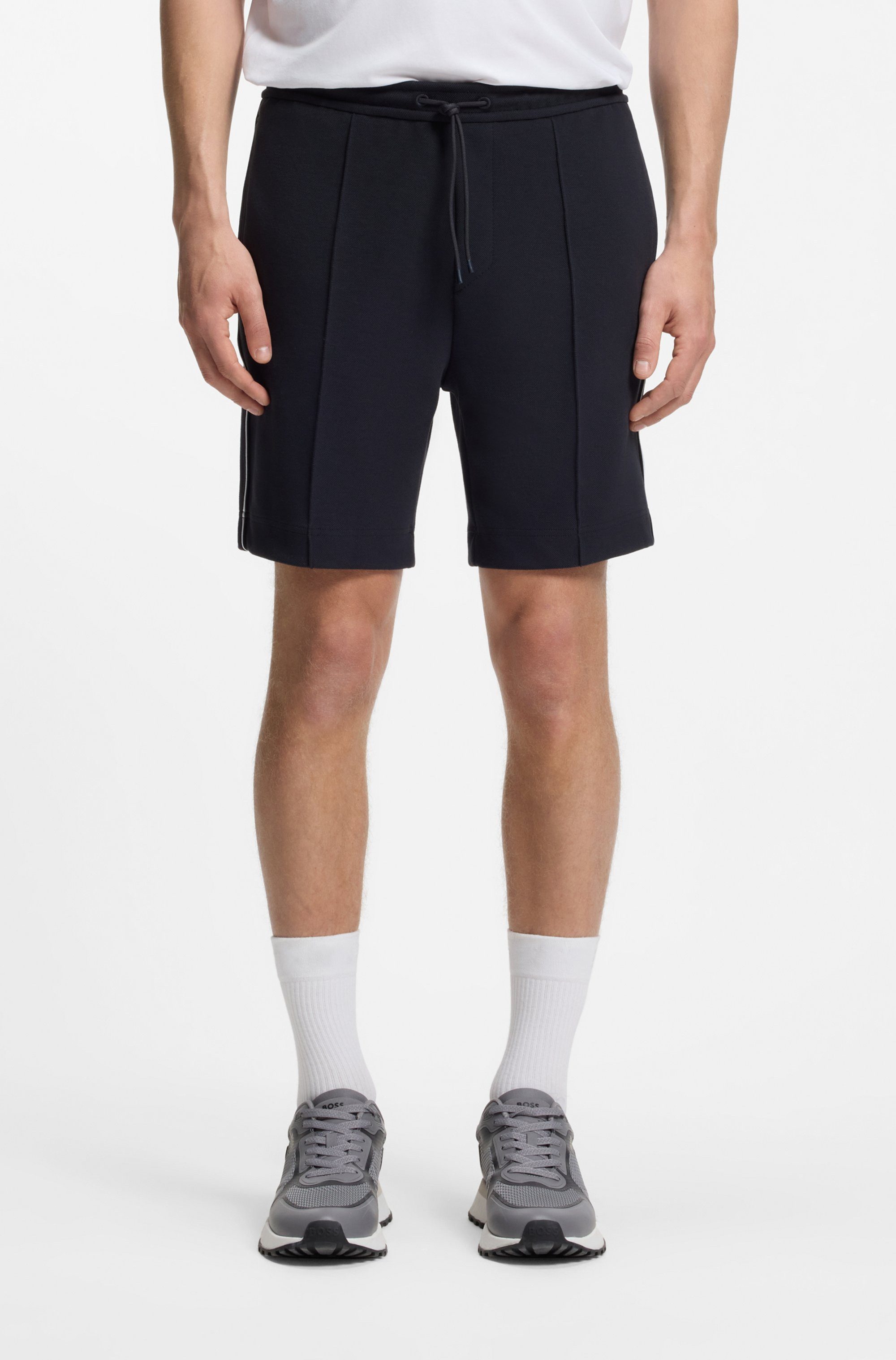 BOSS GREEN Shorts Join Headlo Piqué-Qualität mit Paspeln