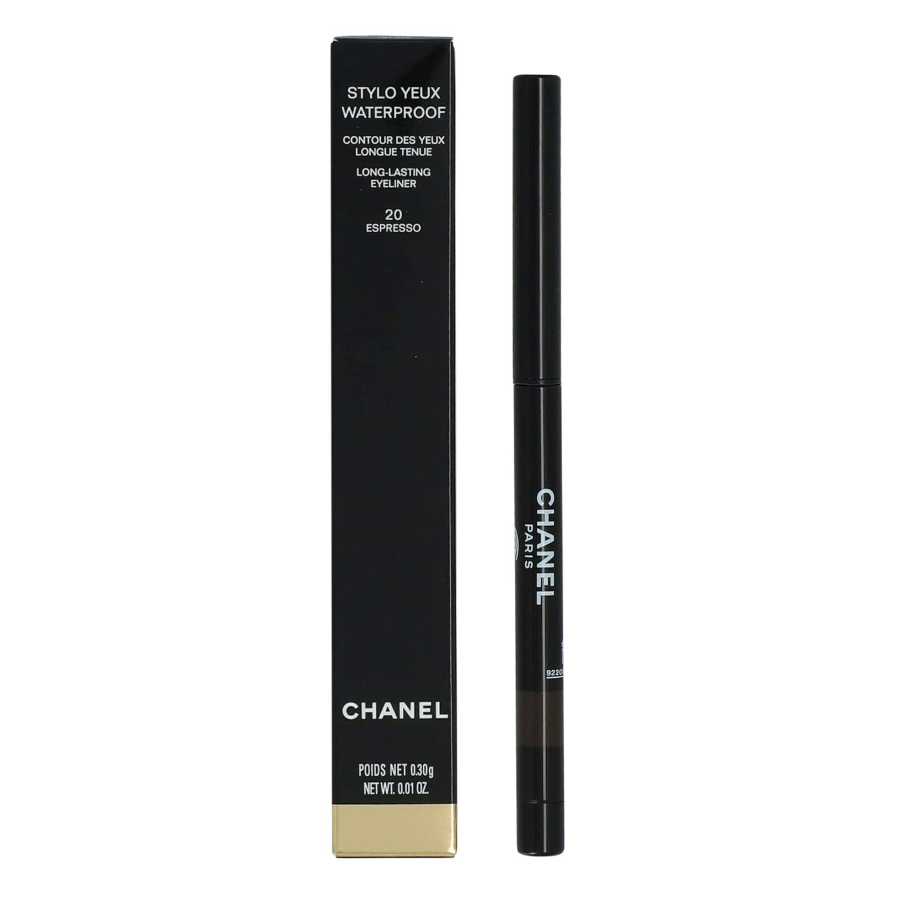 CHANEL Eyeliner Stylo Yeux Waterproof Eyeliner & Kajal -, 1-tlg., Langanhaltender wasserfester Eyeliner Nr. 20 Espresso, 0,3g - wasserfest, parabenfrei, palmölfrei