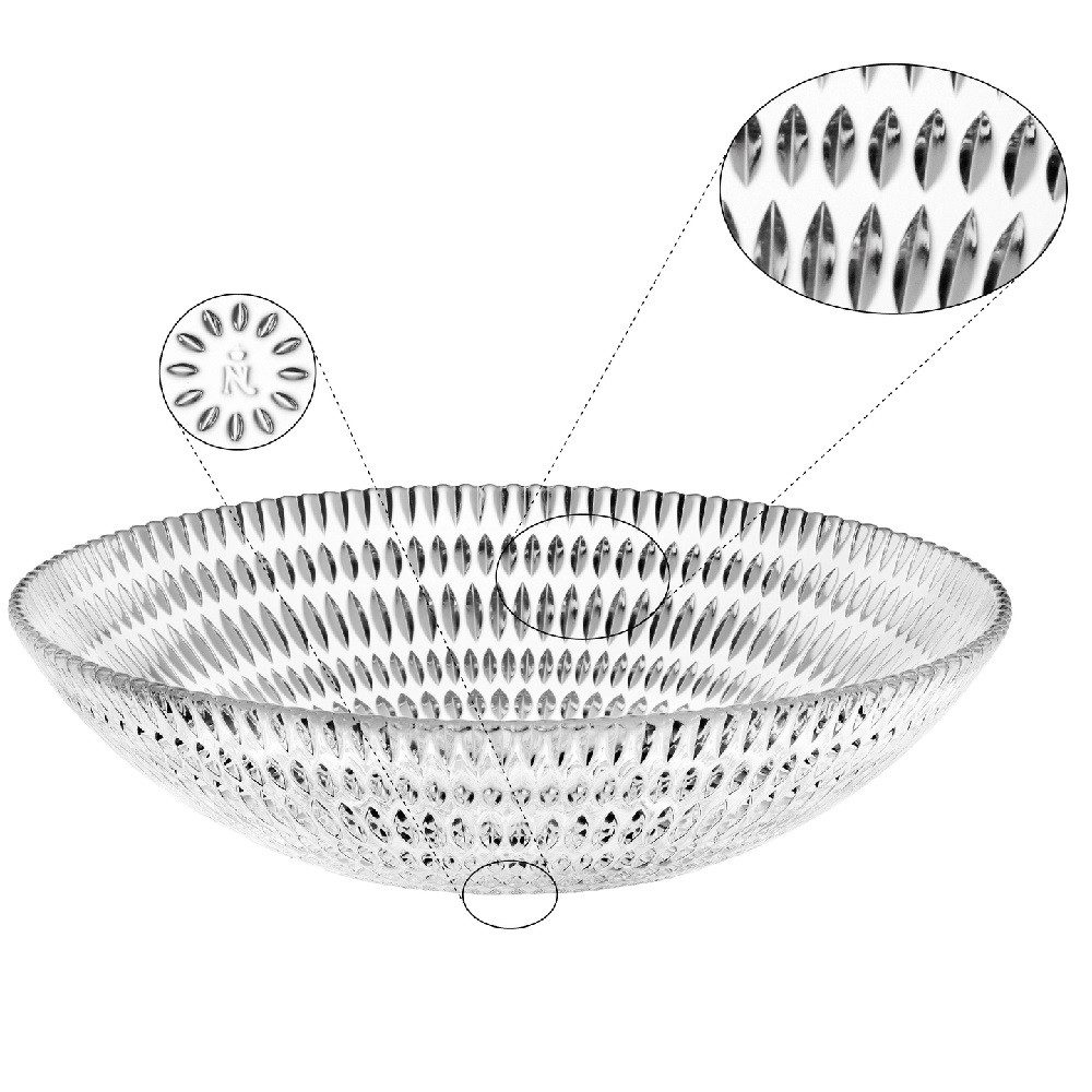 Nachtmann Schüssel Nachtmann Ethno Schale rund 30 cm, Kristallglas, (Packung)