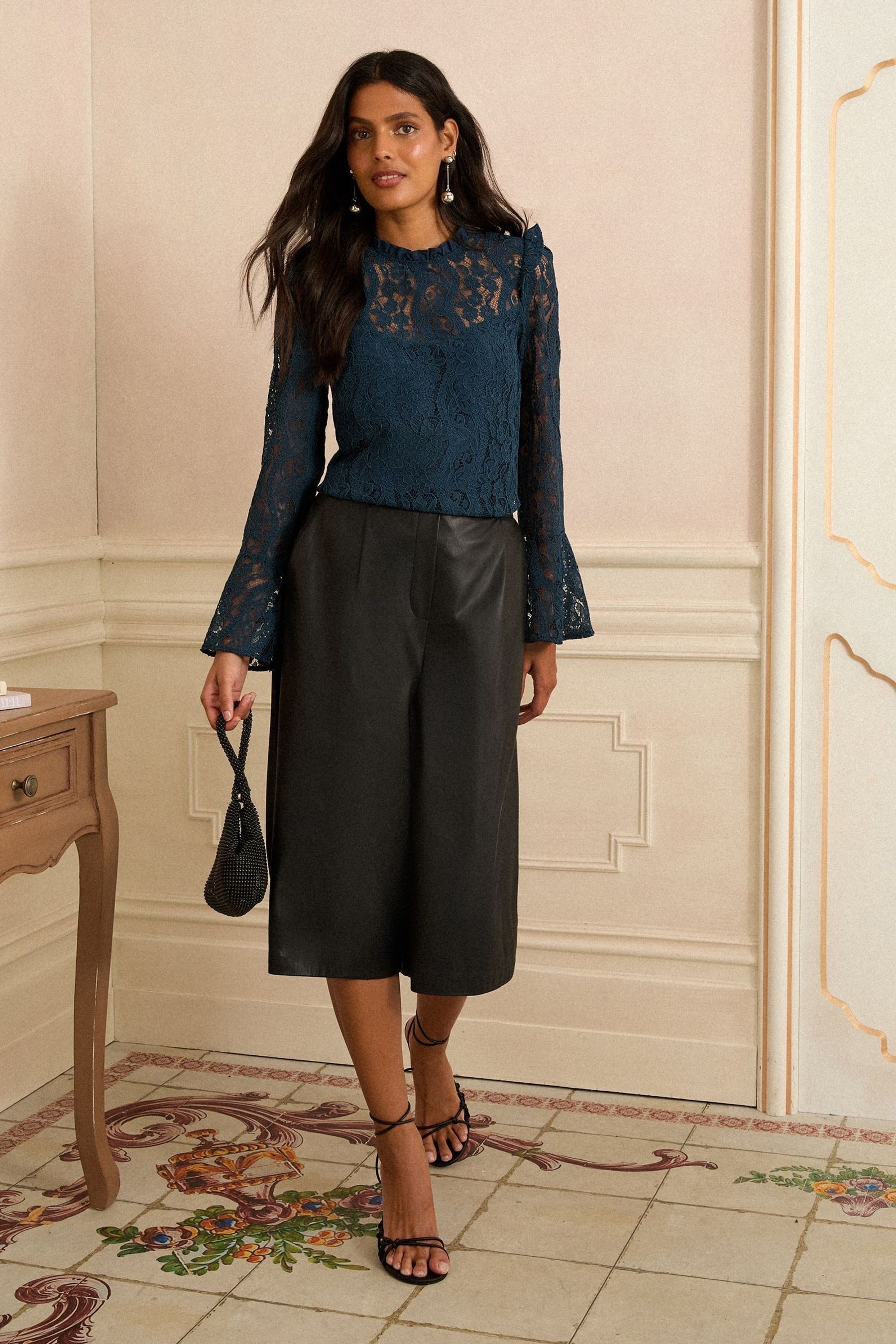 Love & Roses Spitzenbluse Love & Roses Spitzen-Bluse, Regular (1-tlg)