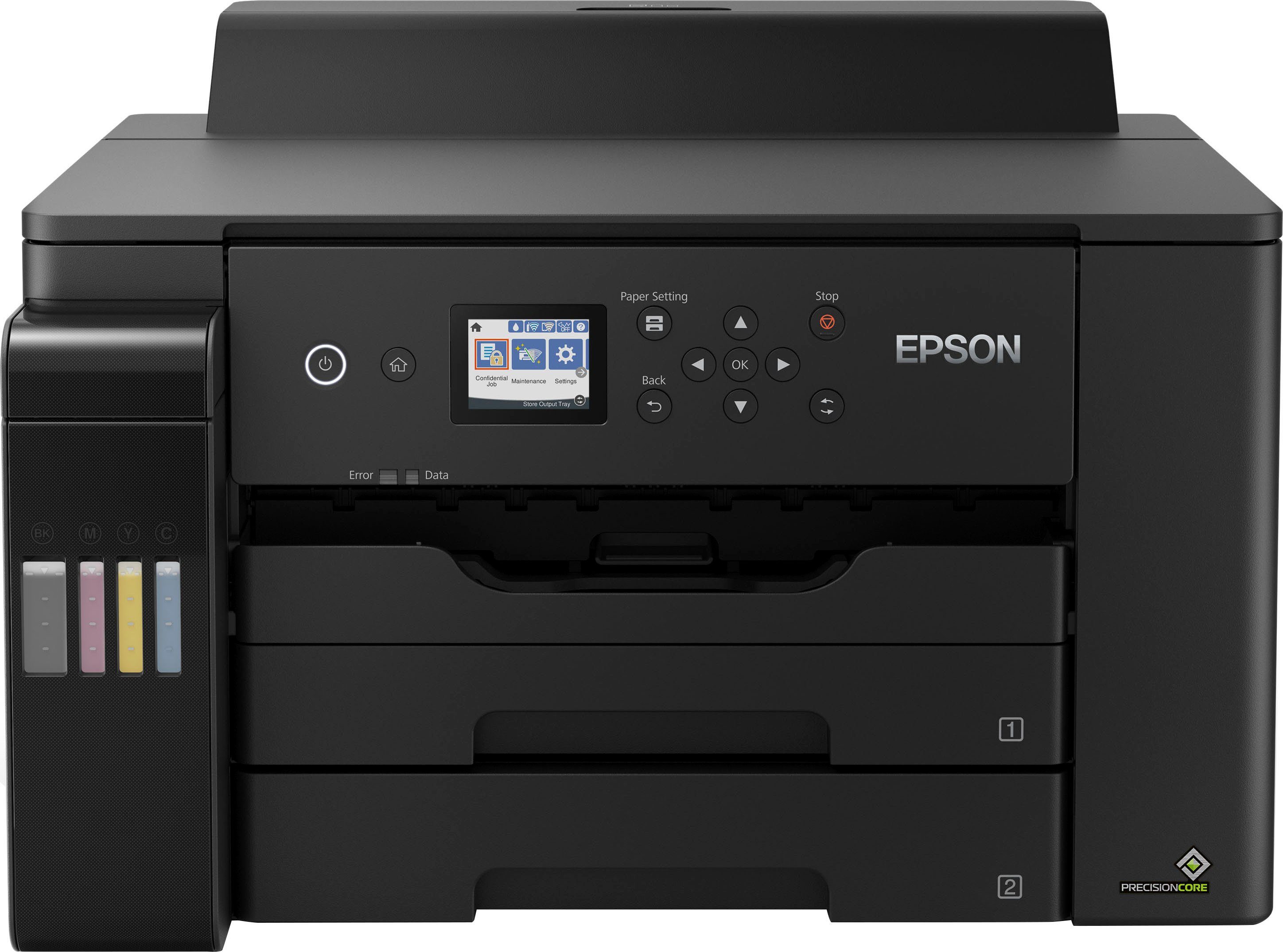 Epson EcoTank ET-16150 Tintenstrahldrucker, (LAN (Ethernet), WLAN (Wi-Fi),  Ultraschnelle Druckgeschwindigkeiten Bis zu 25 Seiten/Min. in s/w und farbe