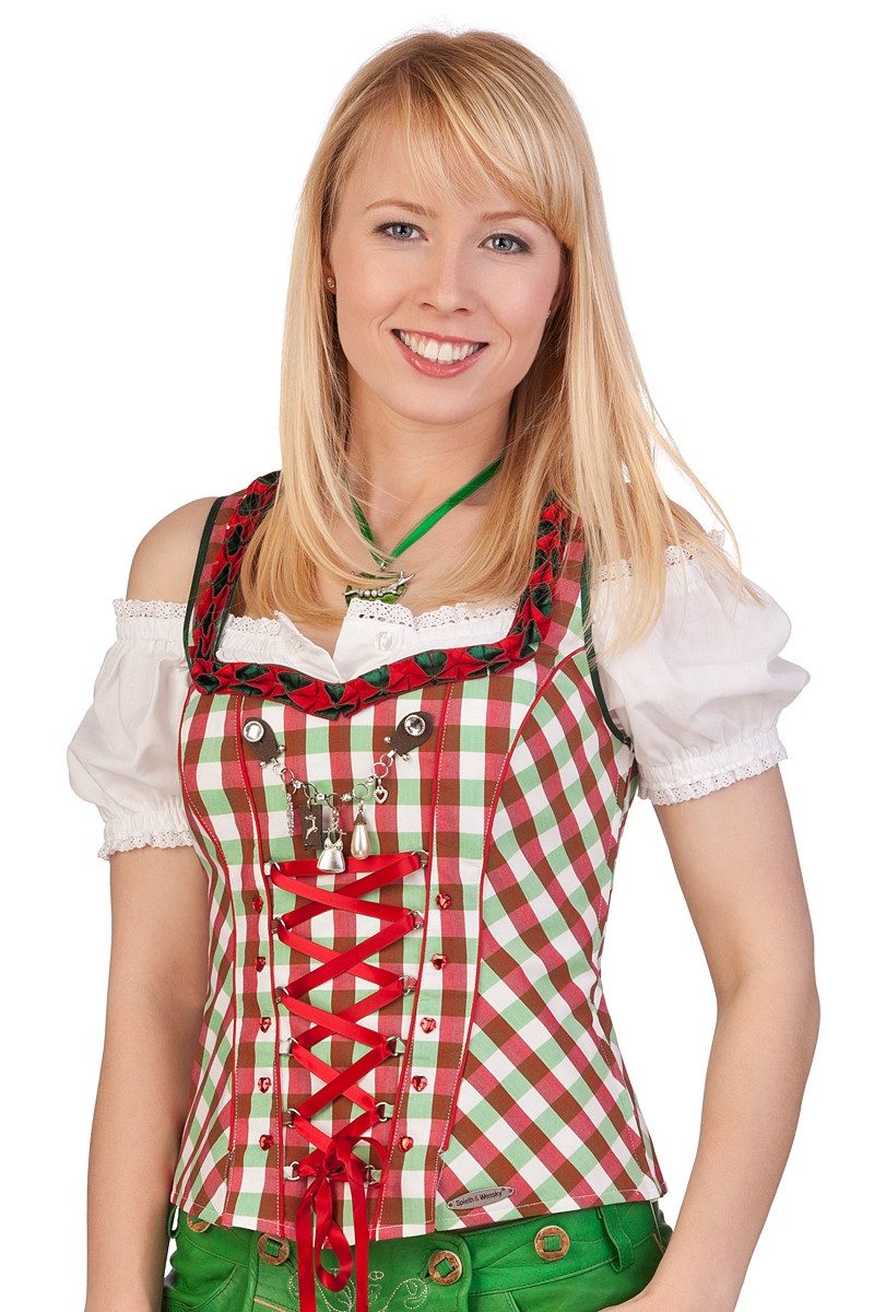 Trachtenbluse Trachtenmieder - RELLING rot