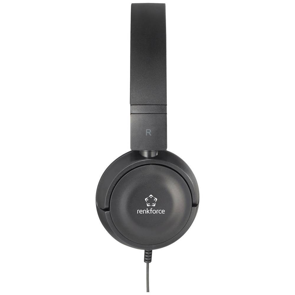 Renkforce Stereo-Ohrhörer mit Lautstärkeregler RF-5152722 Kopfhörer (Lautstärkeregelung)