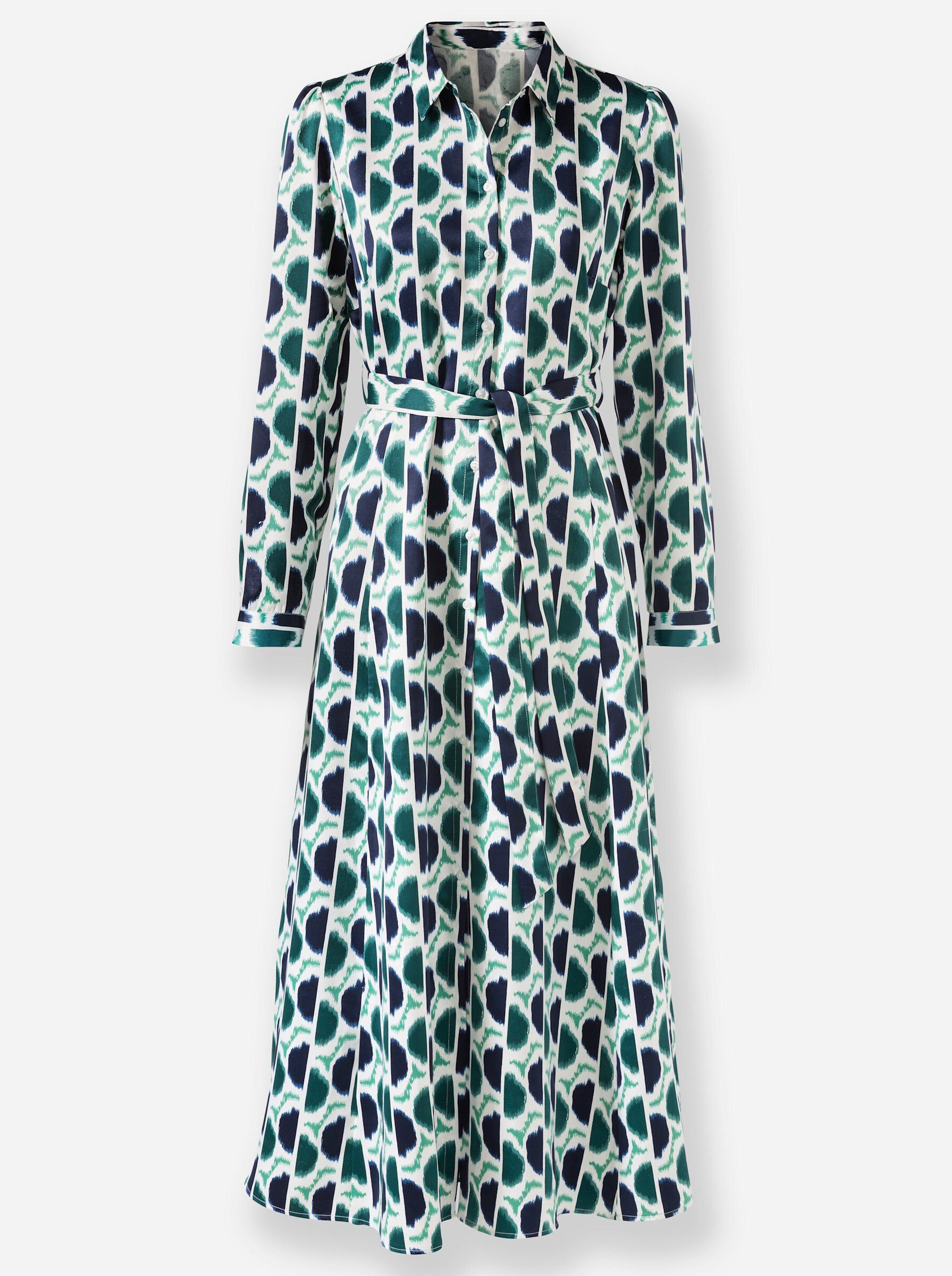 heine Etuikleid Druck-Kleid Langarm