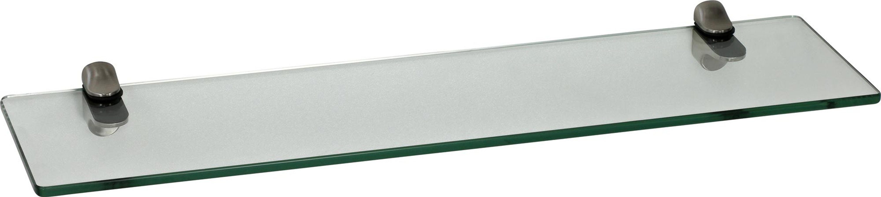 x cm Glasboden klar style 40 + ESG-Sicherheitsglas - eckig Clip 8mm Wandregal Glasregal 15 aus Wandregal ILO, ib