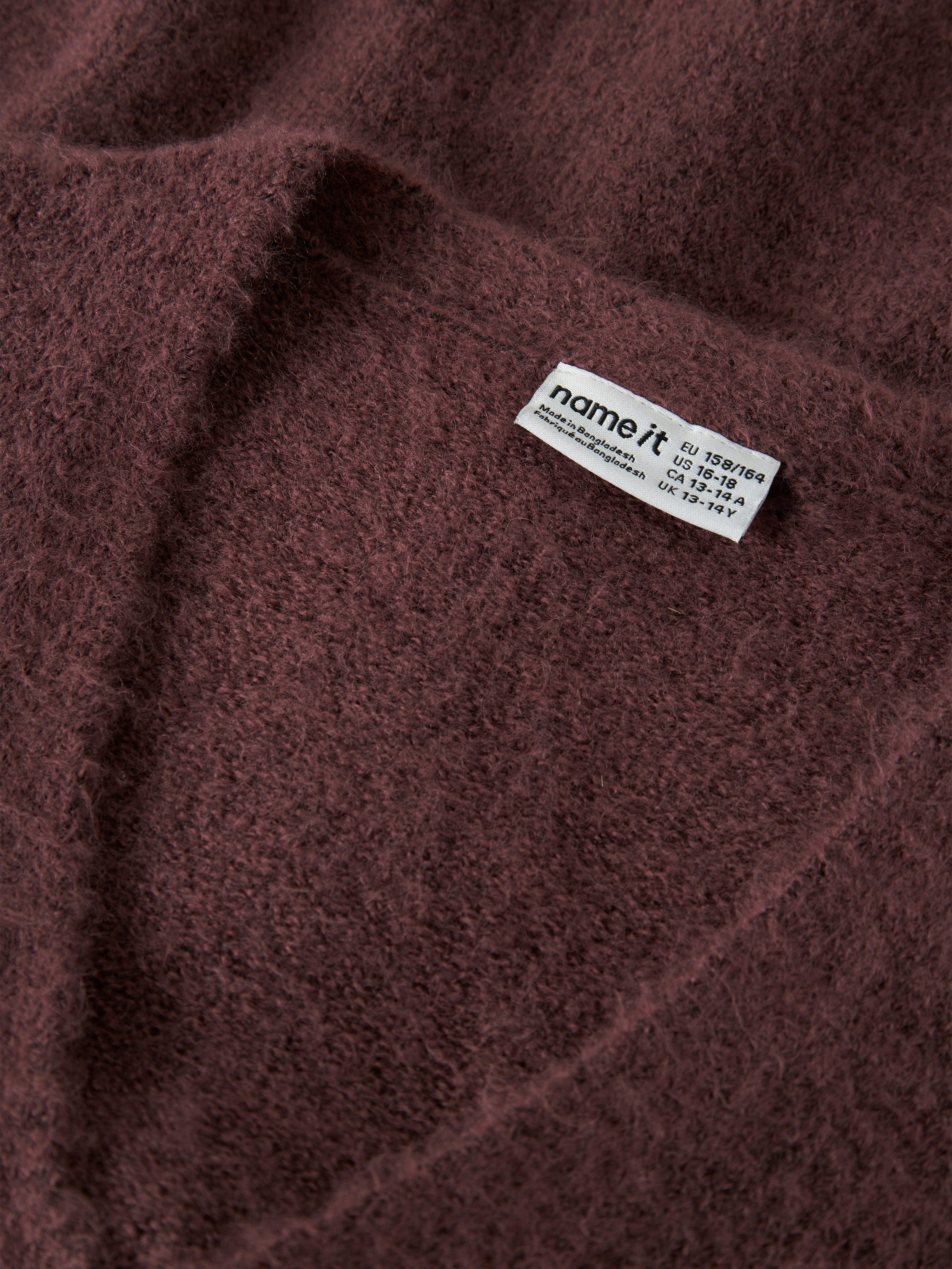 Name It Strickjacke NKFOLINA LS KNIT CARD NOOS Materialmix, regular fit – Bild 4 von 4