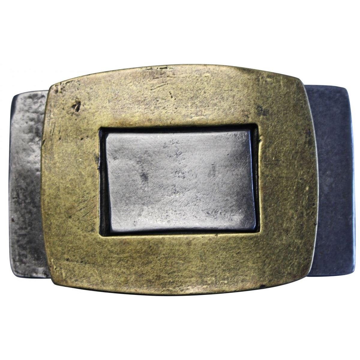 BELTINGER Gürtelschnalle Bicolors 4,0 cm - Buckle Wechselschließe Gürtelschließe 40mm - LARP- u (1-St)