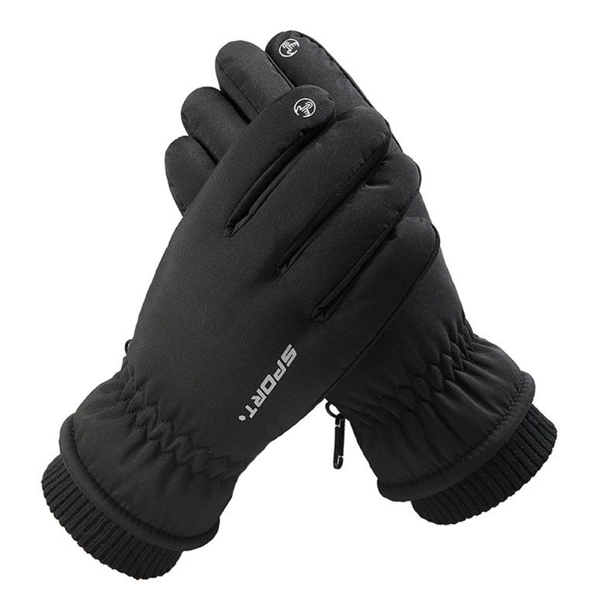 Warme Touchscreen Damen Winterhandschuhe ZmdecQna Handschuhe schwarz Skihandschuhe Wasserdicht Herren