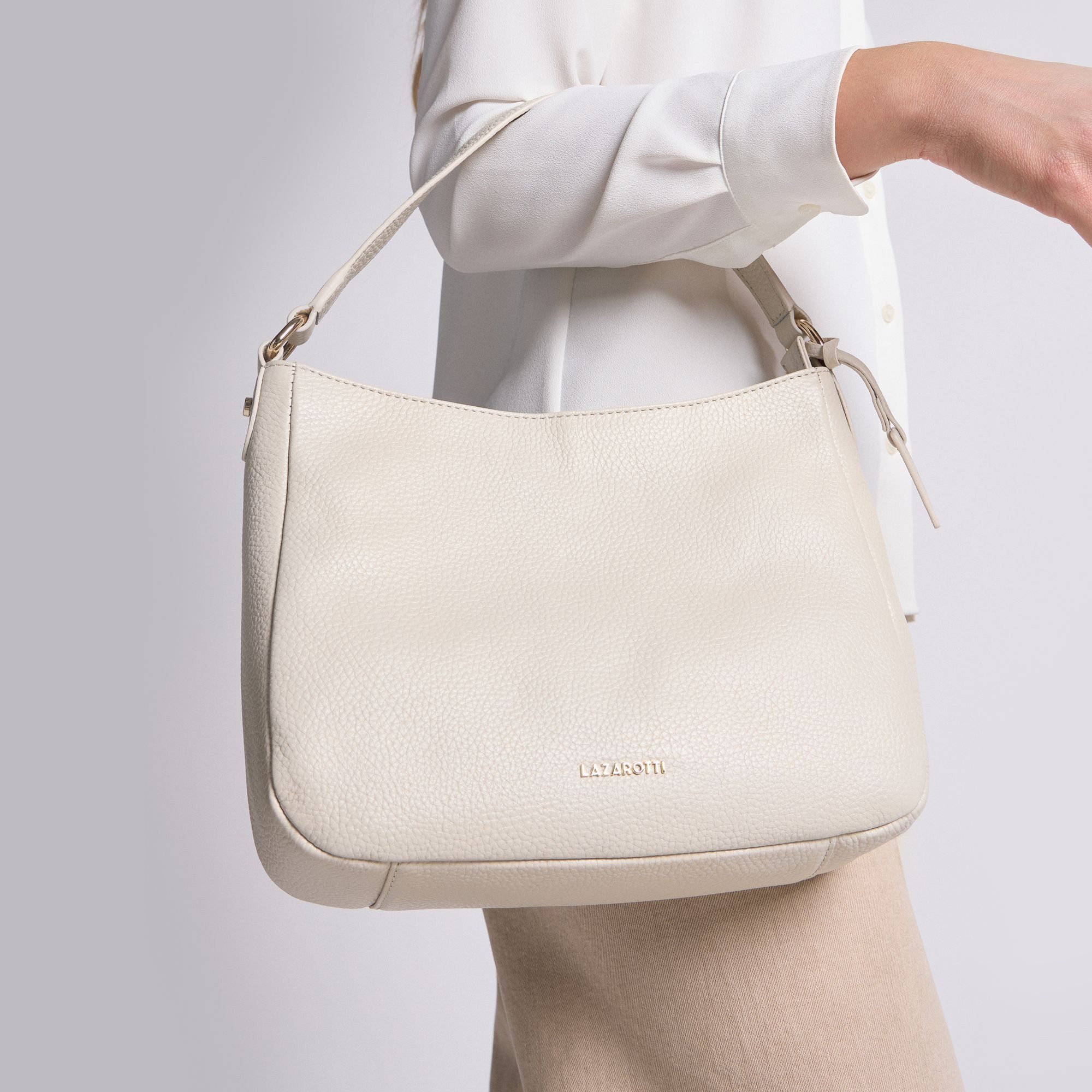 Lazarotti Schultertasche Bologna Leather, Leder günstig online kaufen