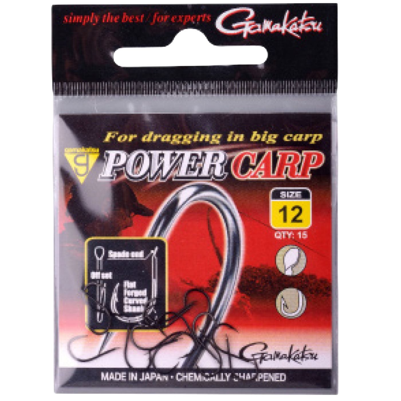Karpfenhaken Gamakatsu Power Carp Hooks - 15 Karpfenhaken