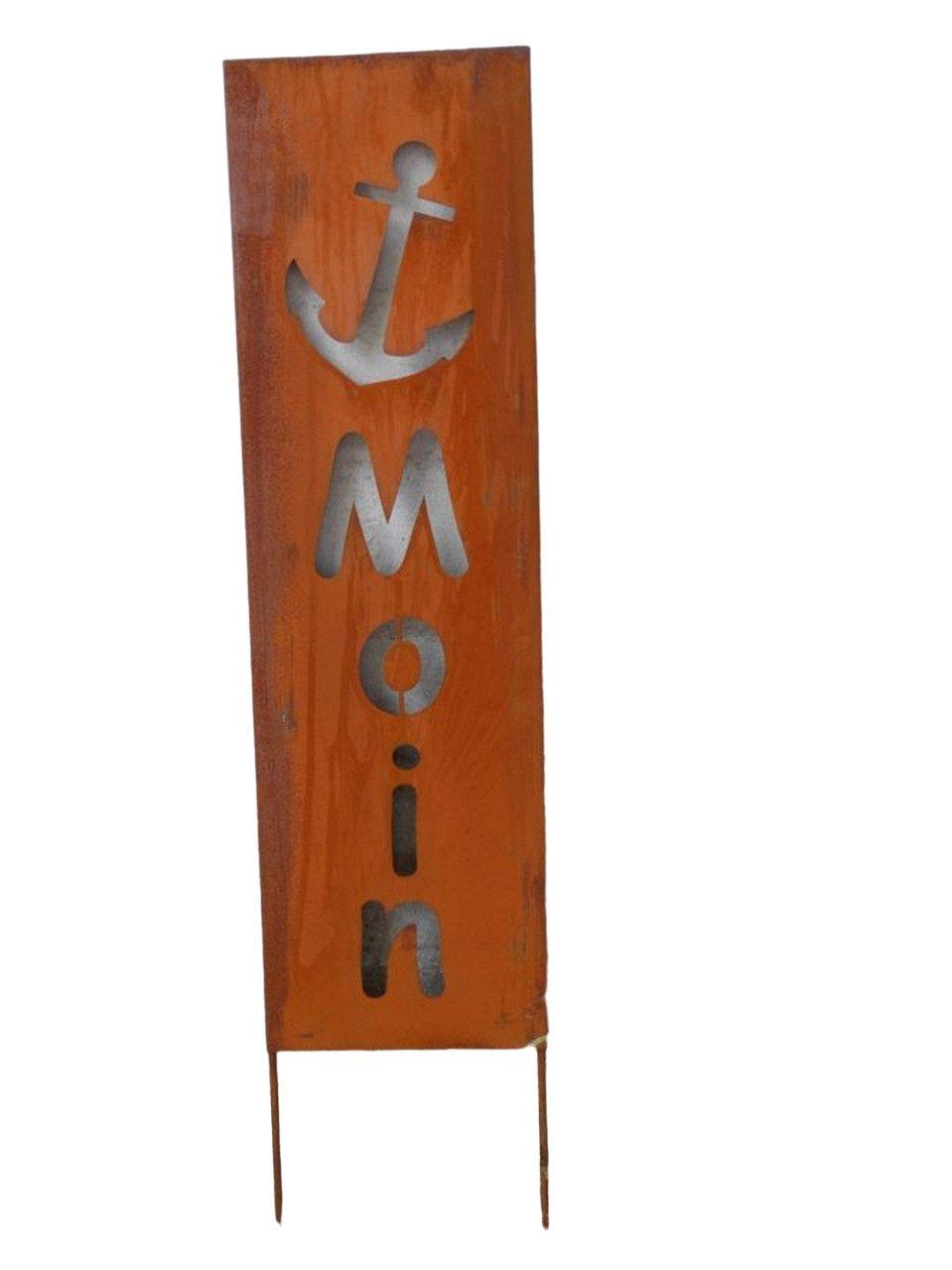 Deko-Impression Gartenstecker Gartenstecker Paneel Gartenstab "MOIN" mit An günstig online kaufen