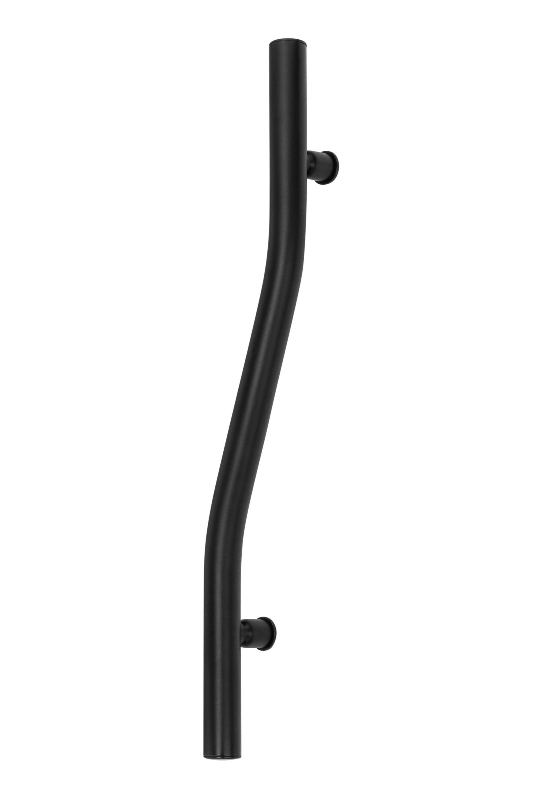 Lomadox Haltegriff VITAL-30, Wandgriff für Dusche horizintal matt Schwarz