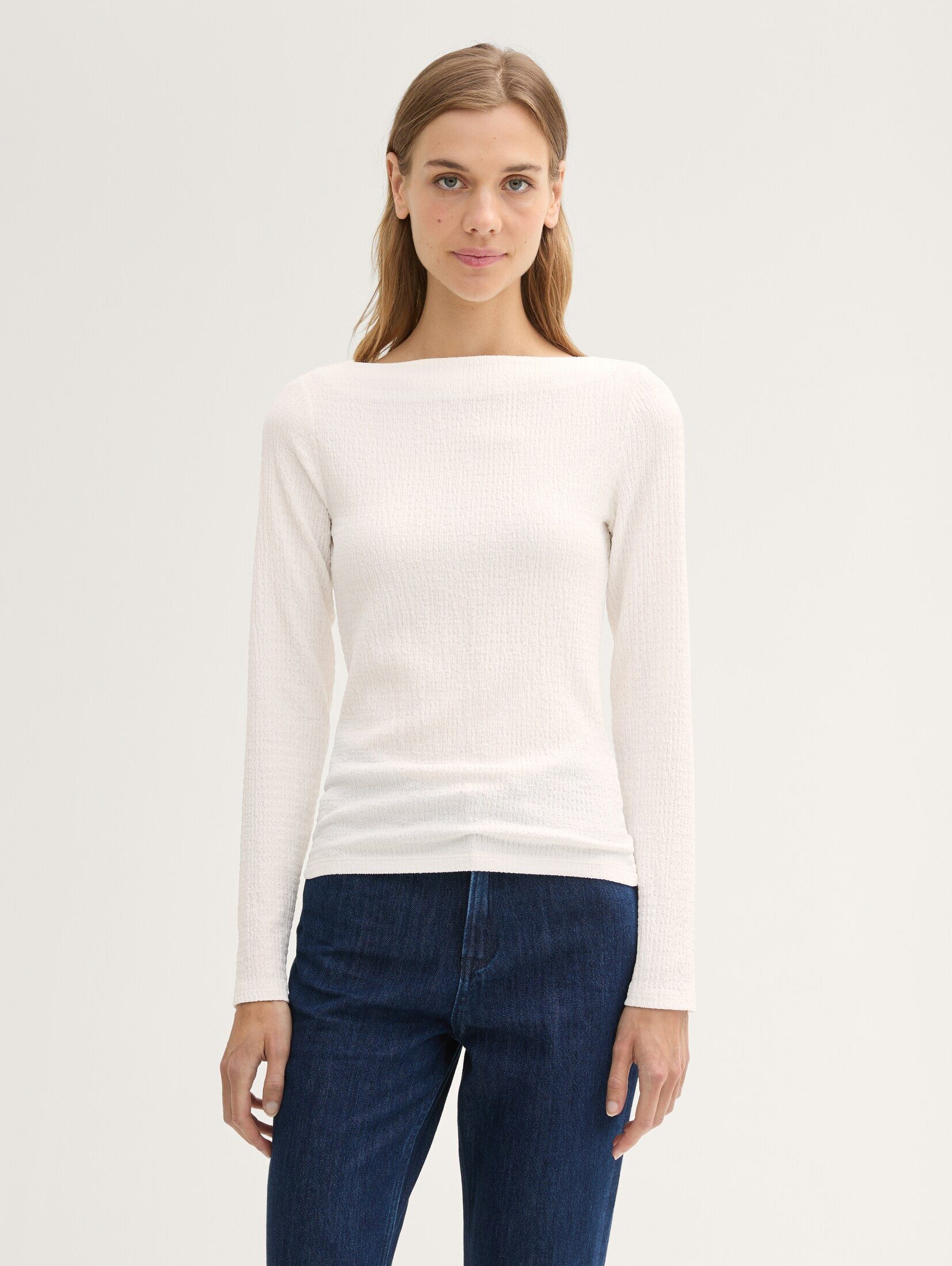 Langarmshirt Langarmshirt in Knitteroptik