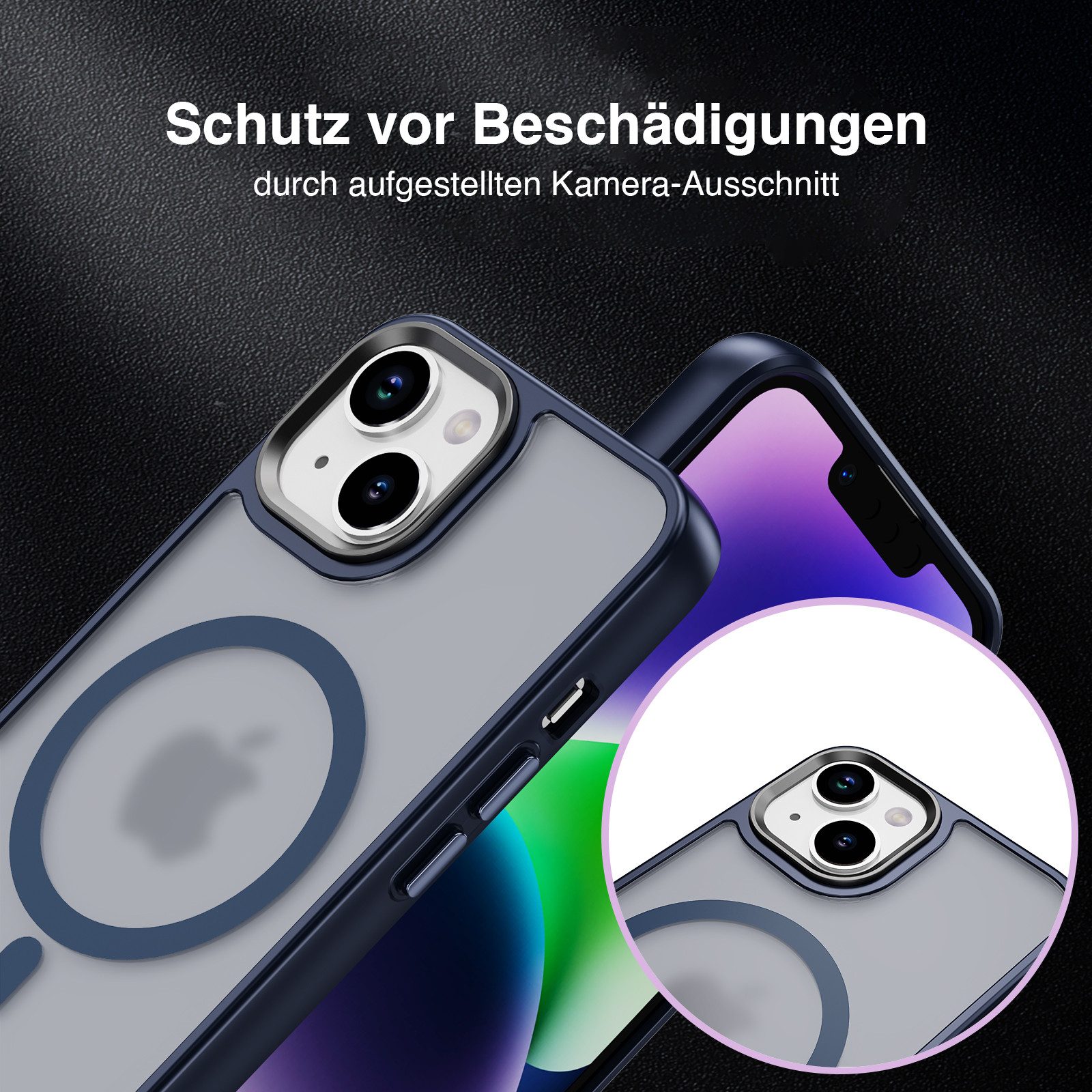 Tec-Expert Handyhülle Magnet Hülle für Apple iPhone 15 Plus 6.7 Zoll, 6.7, kompatibel zu Magsafe magnetisches Laden – Bild 3 von 5