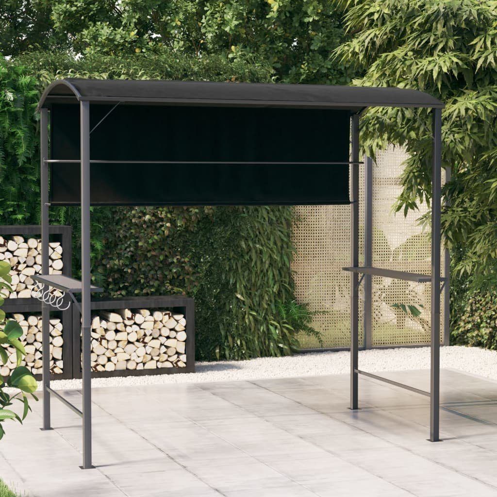 vidaXL Partyzelt Pavillon mit Dach 220x110x200 cm Anthrazit
