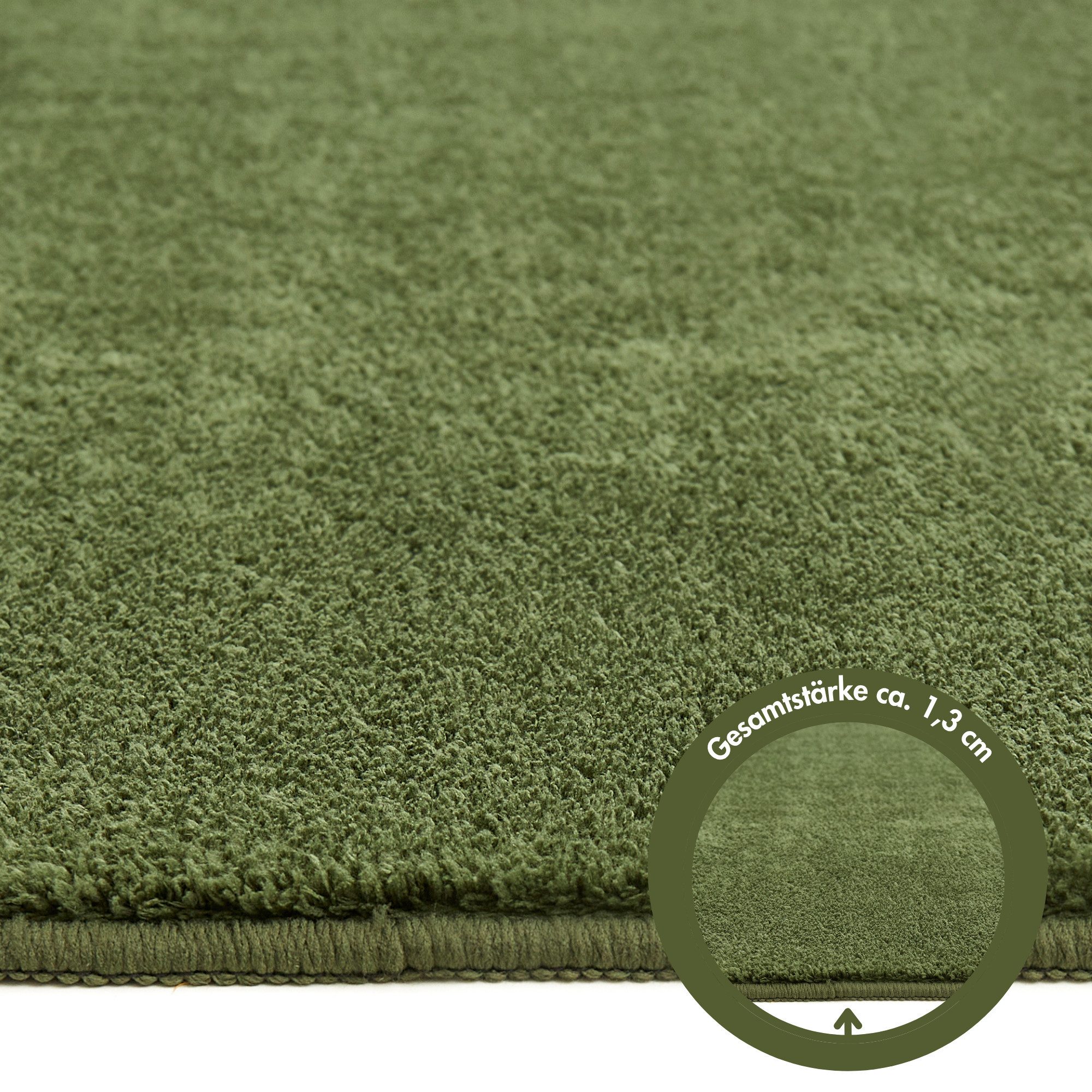 Andiamo Teppich Arezzo, rechteckig, Höhe: 16 mm, Uni Farben, weicher Flor, waschbar, ideal im Wohnzimmer & Schlafzimmer