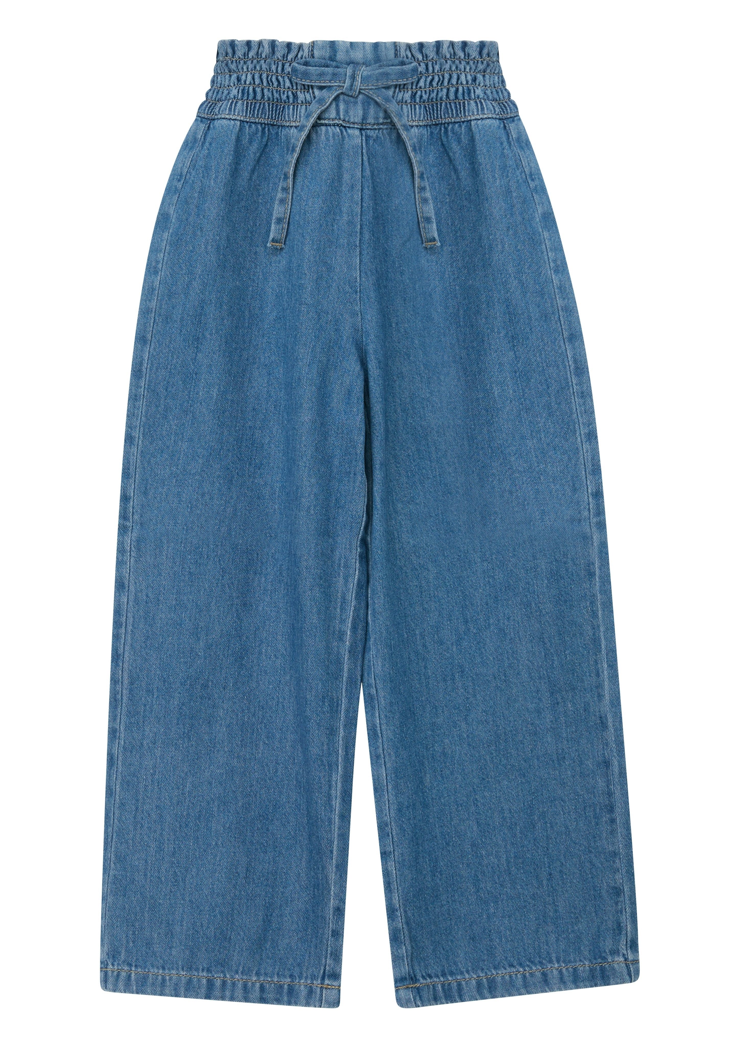 s.Oliver Junior Bequeme Jeans mit elastischem breitem Bund und Bindeband