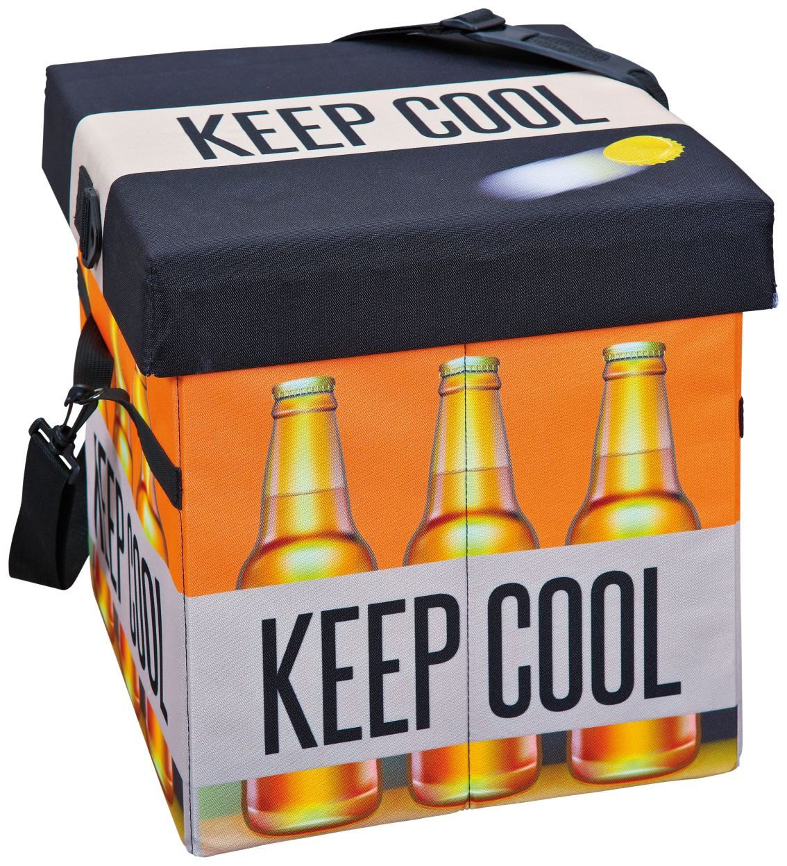 FURNARO Faltbox, Sitzhocker mit Kühlfunktion 37 x 37 x 36 cm