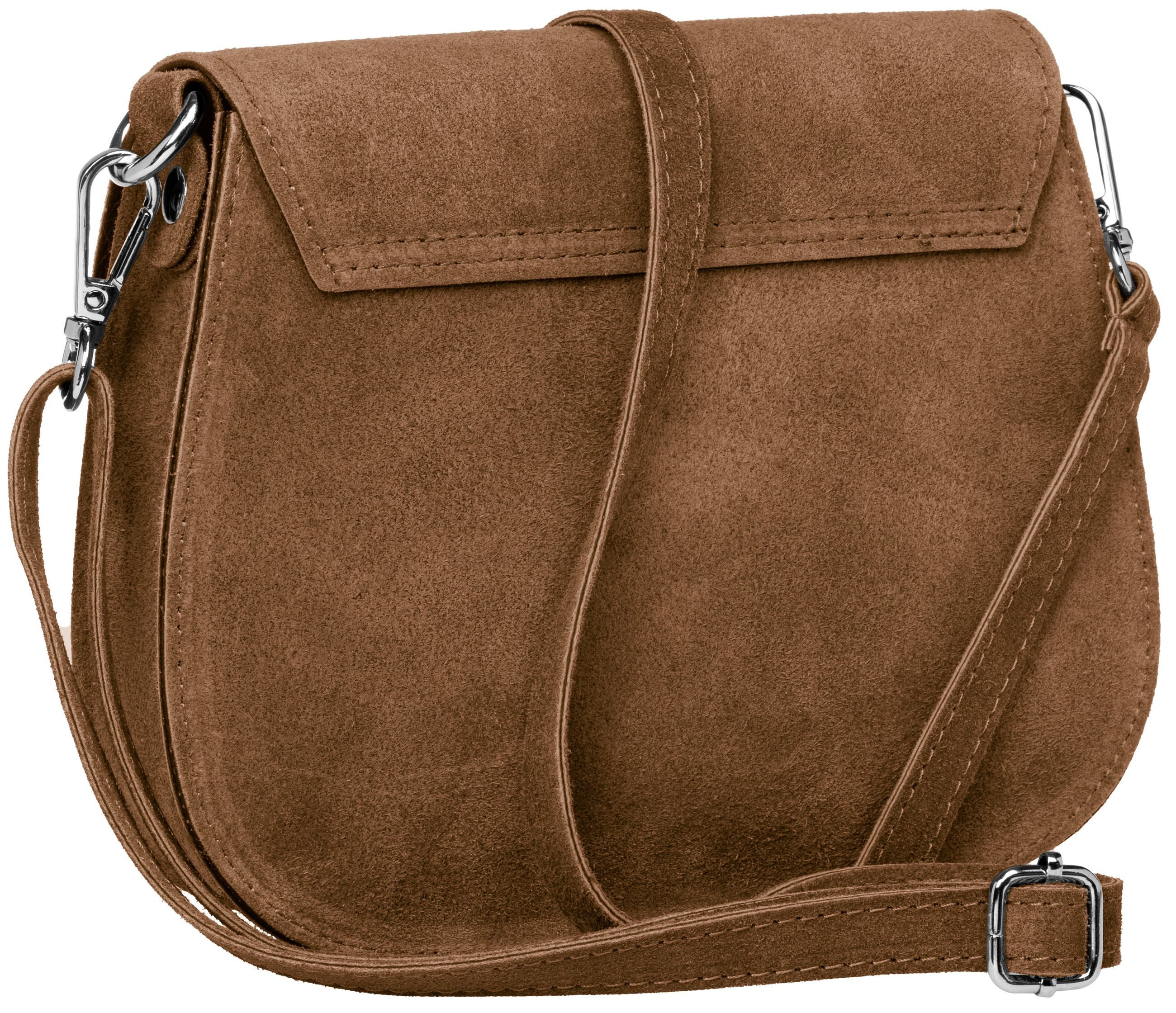 Caspar Umhängetasche Dirndl Wildleder Damen Trachttasche - CLASSIC LINE - M günstig online kaufen