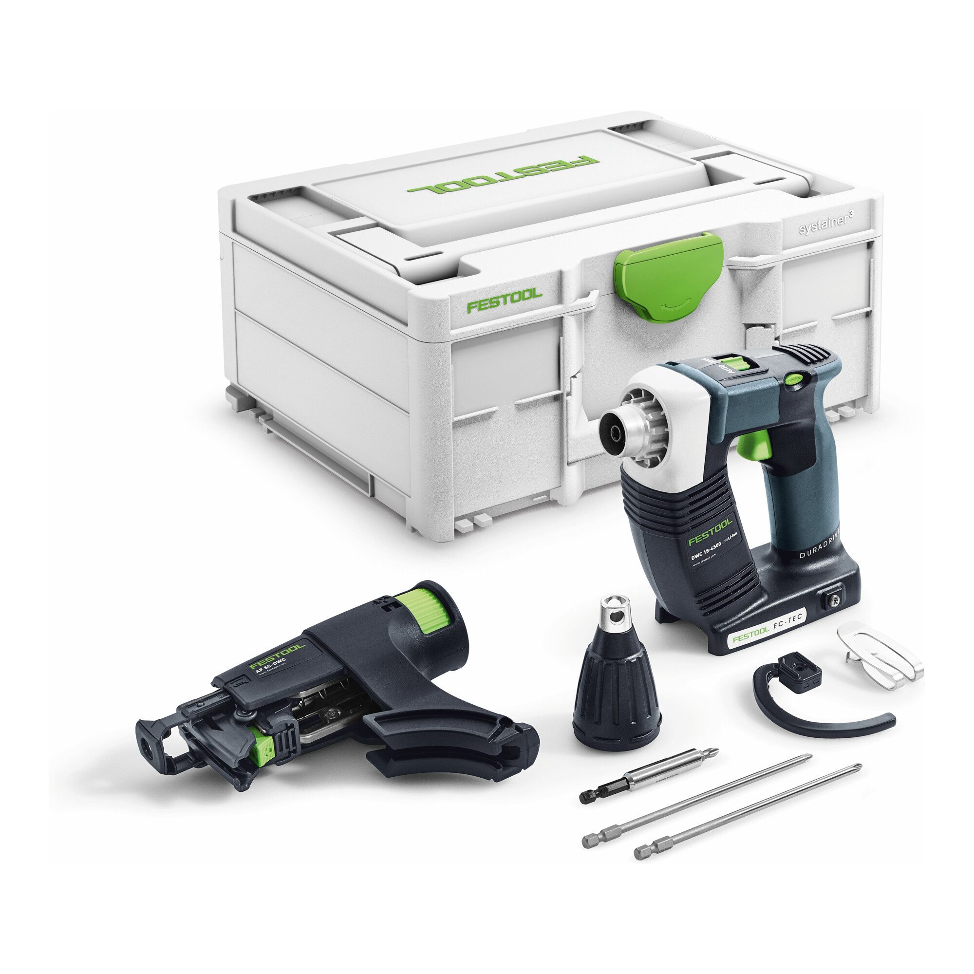 FESTOOL Trockenbauschrauber Festool Akku-Bauschrauber DWC 18-4500 Basic DURADRIVE