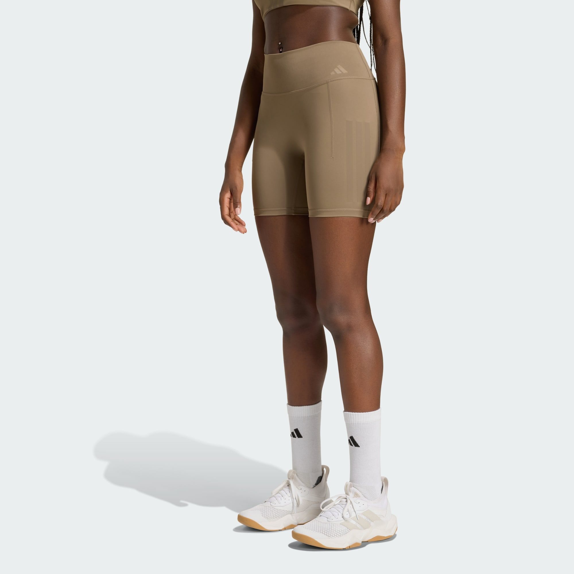adidas Performance Leggings OPTIME WORKOUT 3-STREIFEN KURZE LEGGINGS (1-tlg)