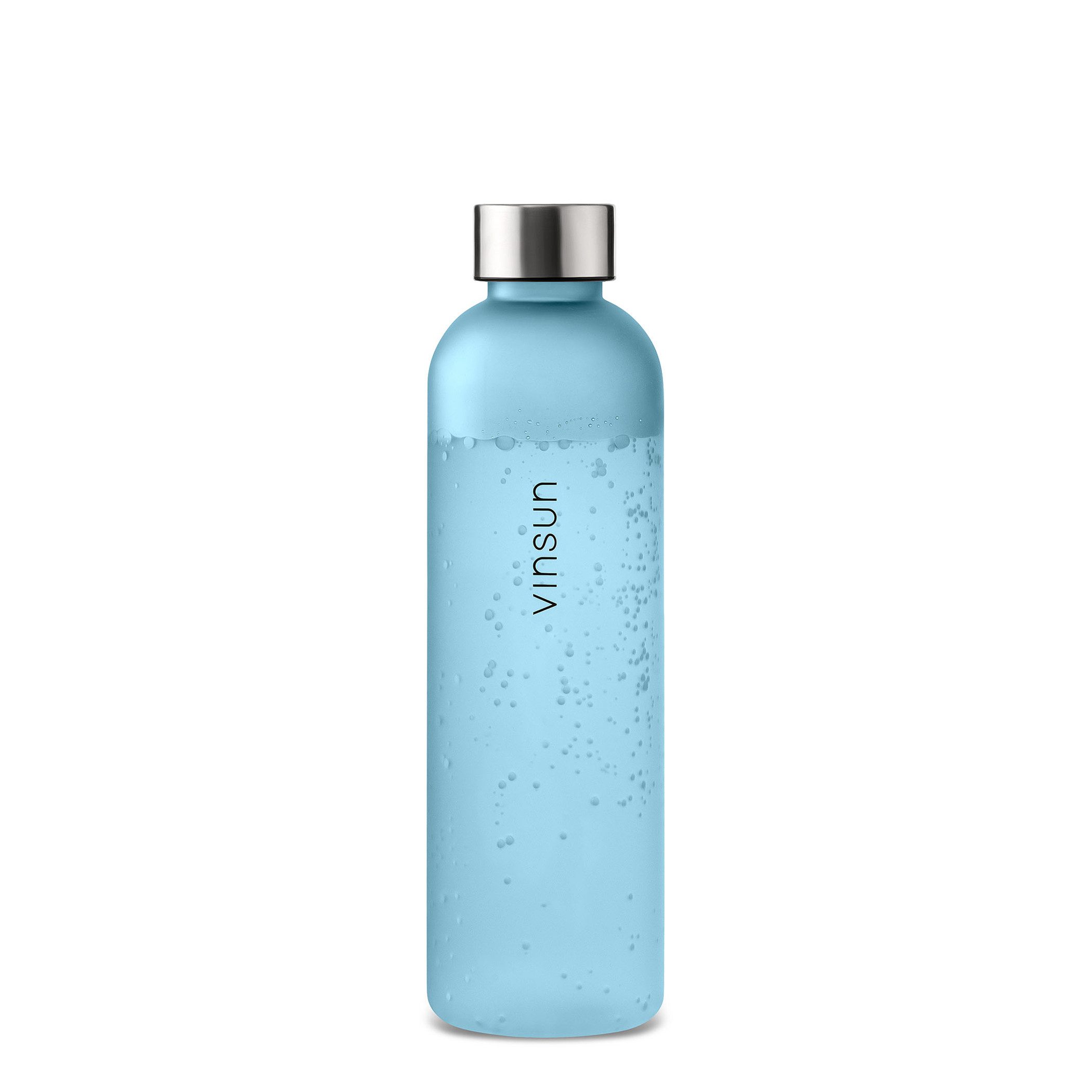 Vinsun Trinkflasche Tritan Wasserflasche 650ml - Sportflasche Kohlensäure geeignet, Auslaufsicher, BPA frei, bruchsicher, geruchs- und geschmacksneutral