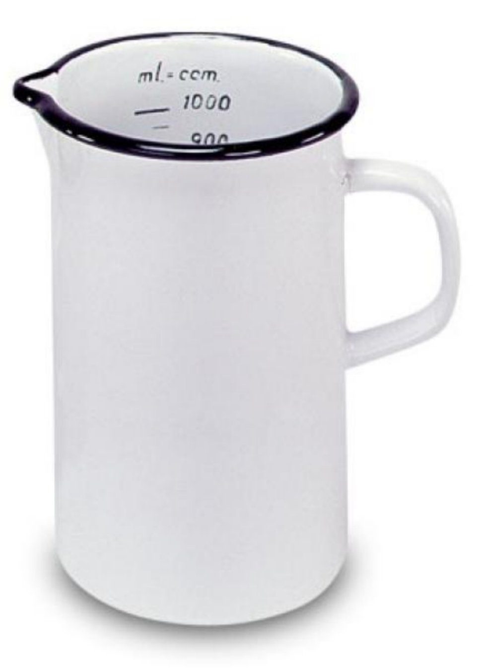 Krüger Messbecher Litermaß 10 cm weiß 11101, (1-St)