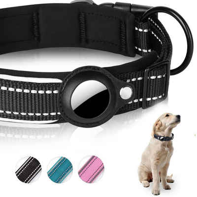 CALIYO Hunde-Halsband AirTag Hundehalsband, AirTag Hund Tracker, Apple AirTag Halsband für Kleine bis Große Hunde