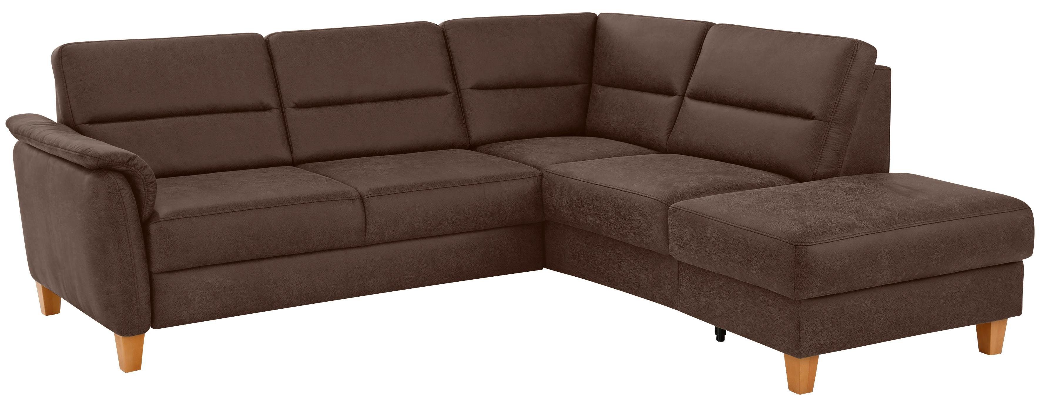 Home affaire Ecksofa Palmera L-Form, Federkern, günstig online kaufen