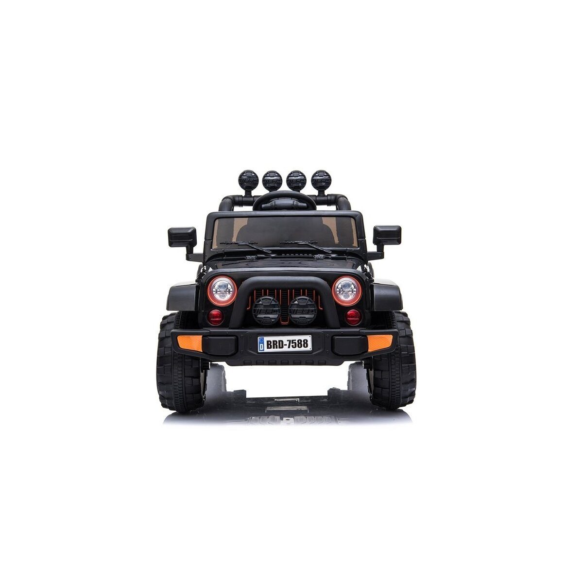 Wisam Elektro-Kinderauto Kinderfahrzeug Jeep BRD-7588 Schwarz